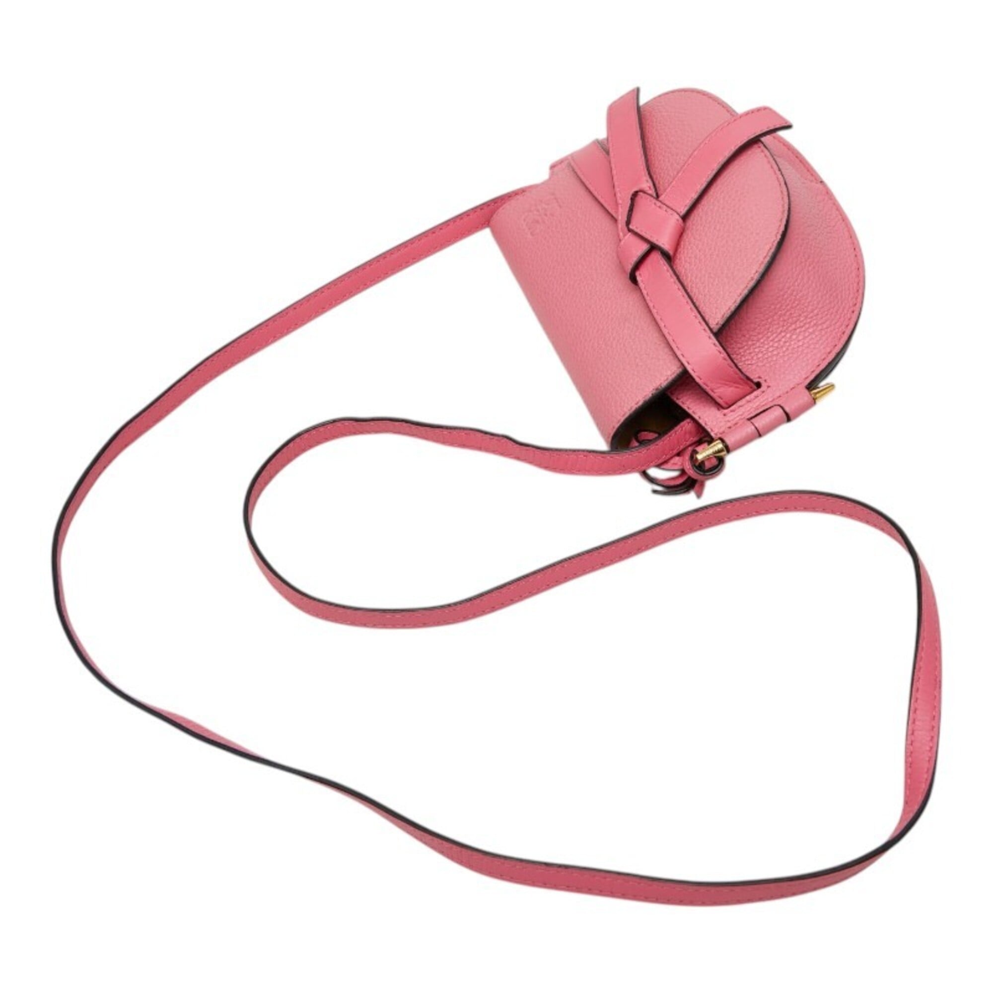Loewe Pink Leather Shoulder Bag (Pre-Owned)