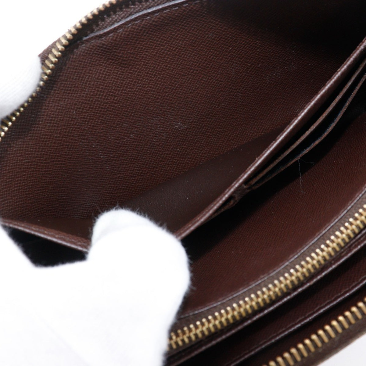 Louis Vuitton Damier Brown Damier Canvas Long Wallet (Bi-Fold) (Pre-Owned)