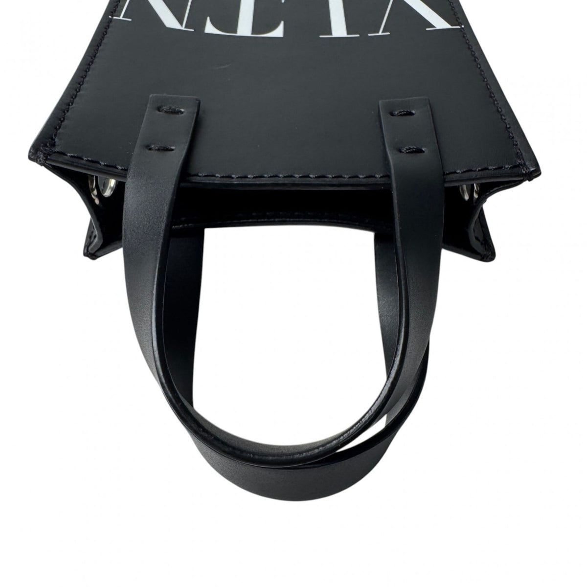 Valentino Black Leather Handbag Shoulder Bag (Pre-Owned)