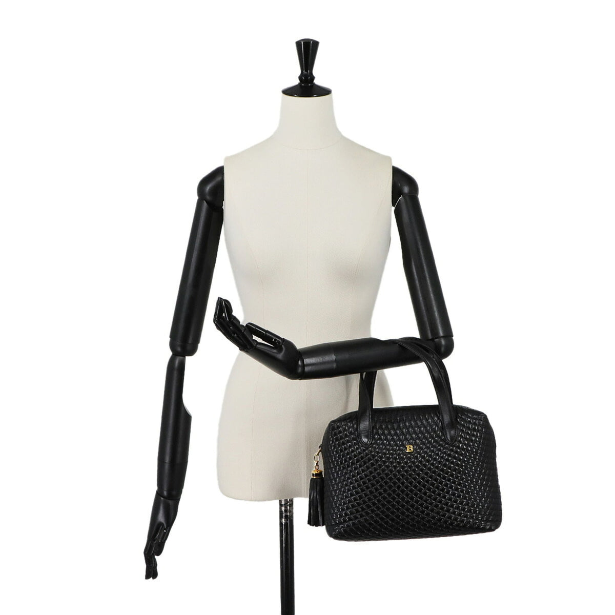 Bally Black Leather Handbag (Pre-Owned)