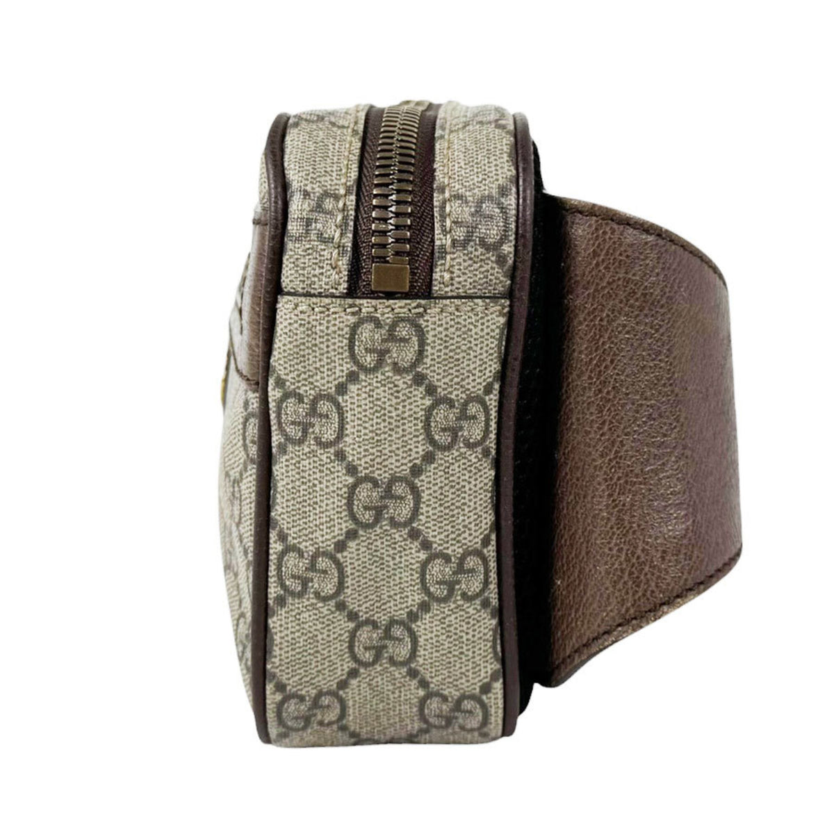 Gucci Brown Gg Supreme Leather Fanny Pack (Pre-Owned)