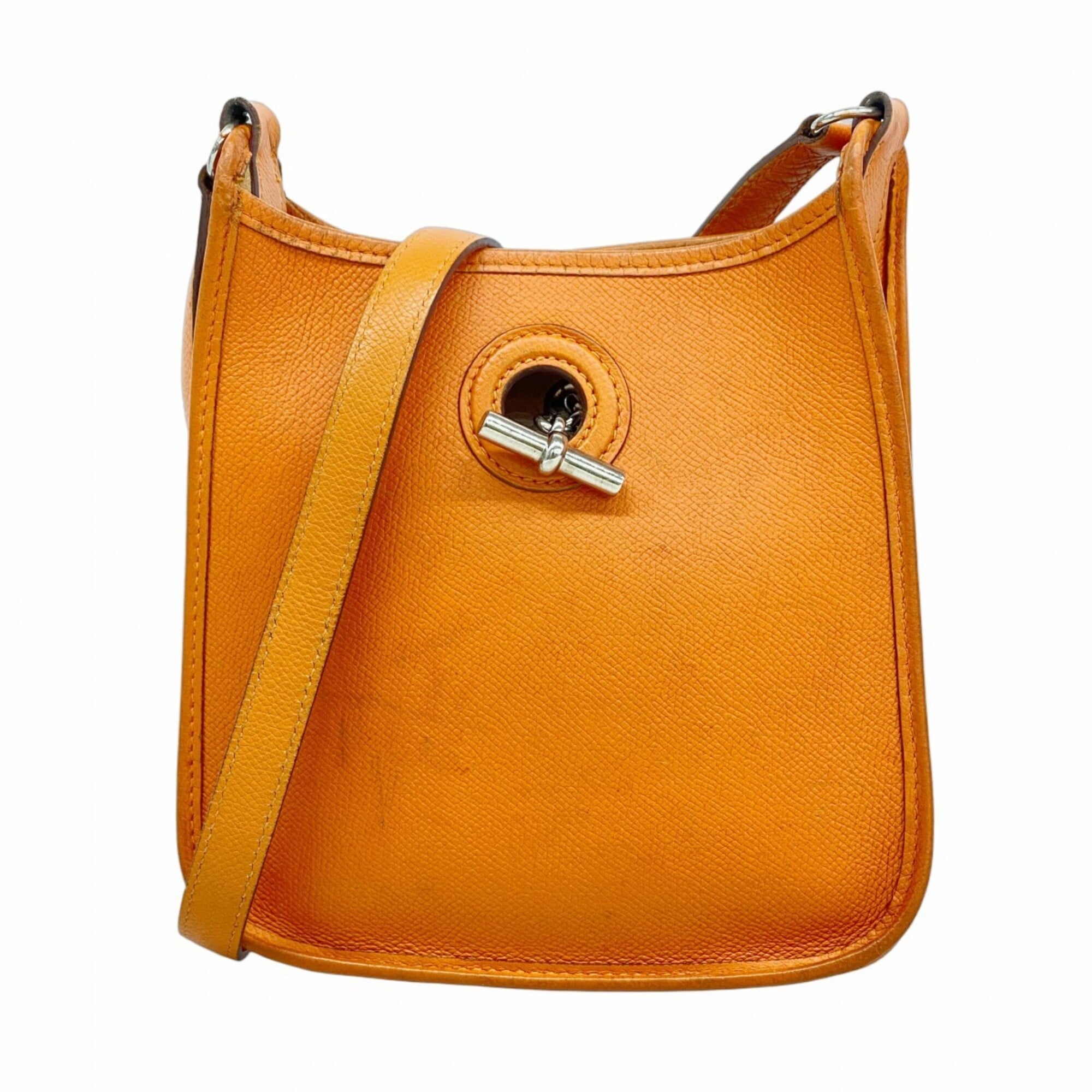 Hermes Orange Epsom Leather Shoulder Bag (Pre-Owned)