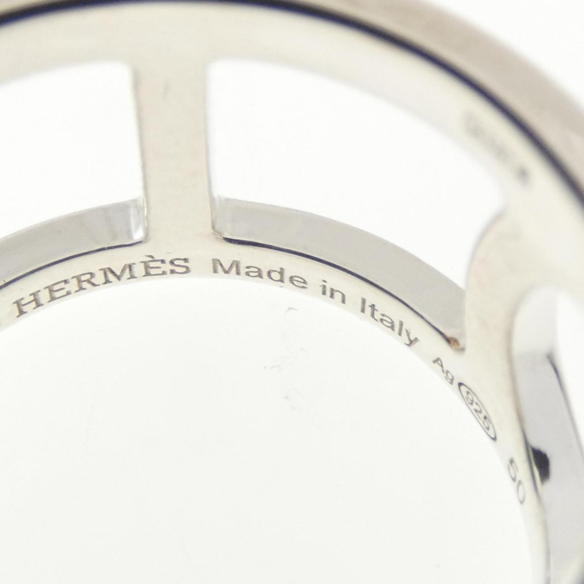 Hermes Silver 925 Band Ring (Pre-Owned)