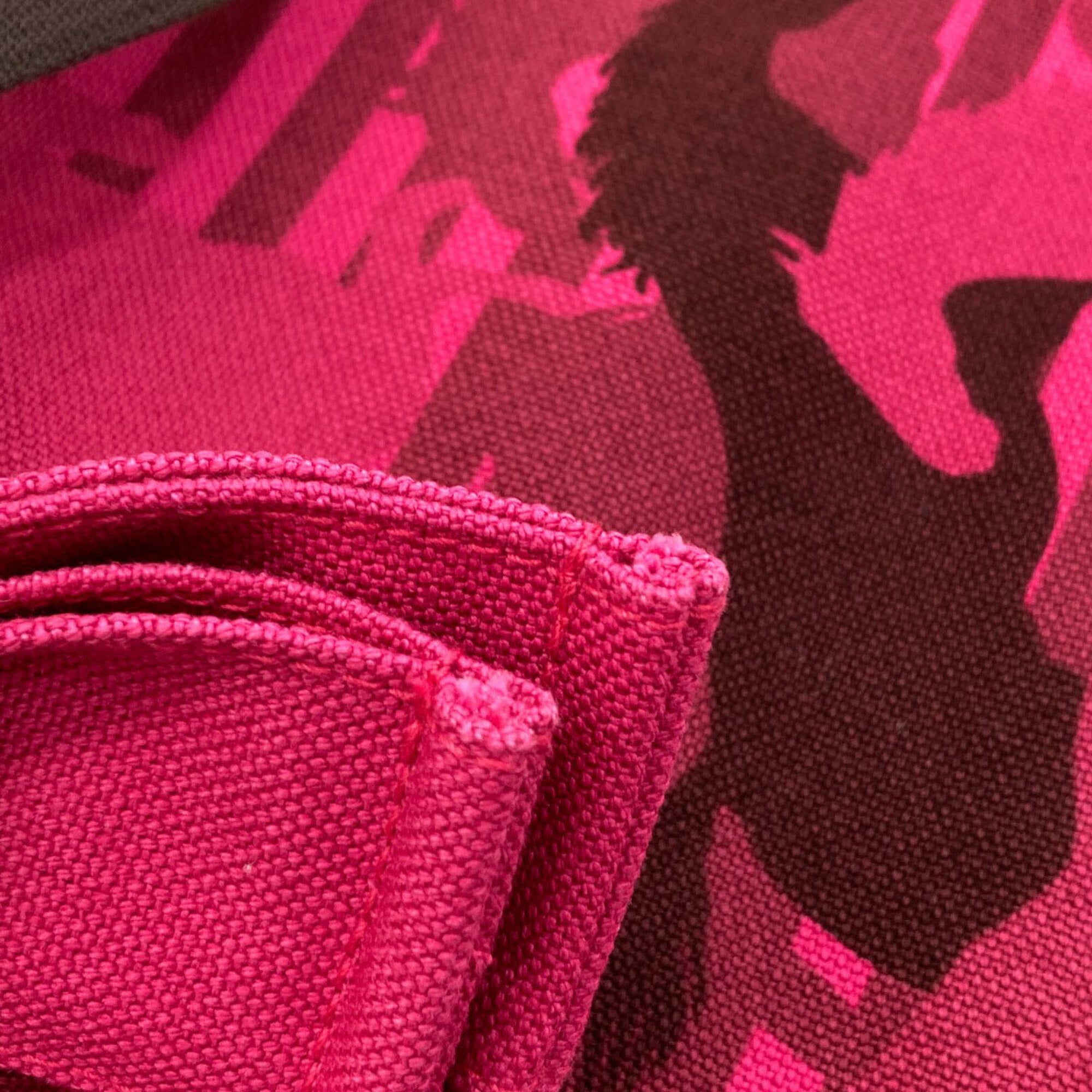 Hermes Pink Canvas Tote Bag (Pre-Owned)