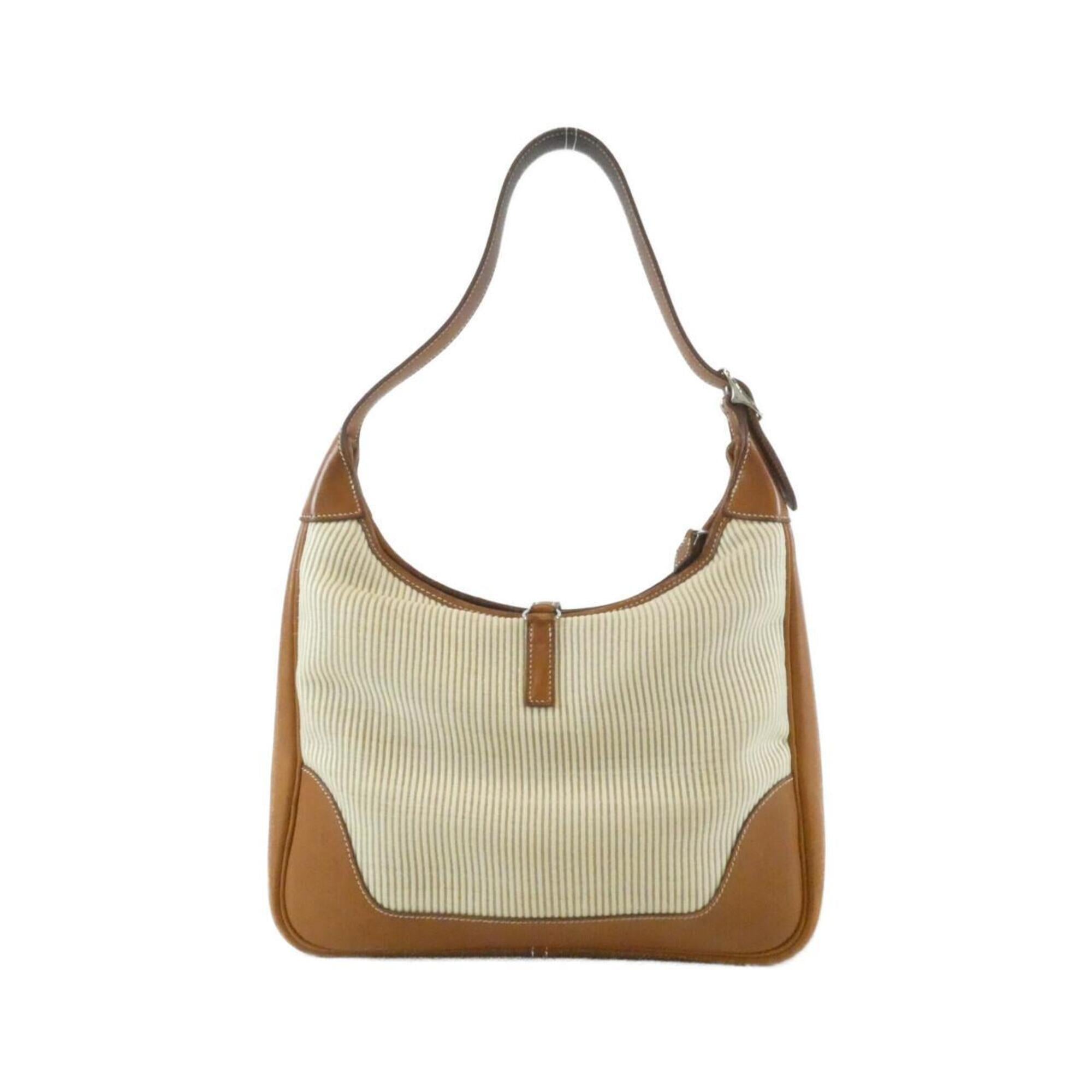 Hermes Trim Fauve Crinoline Barenia Leather Shoulder Bag (Pre-Owned)