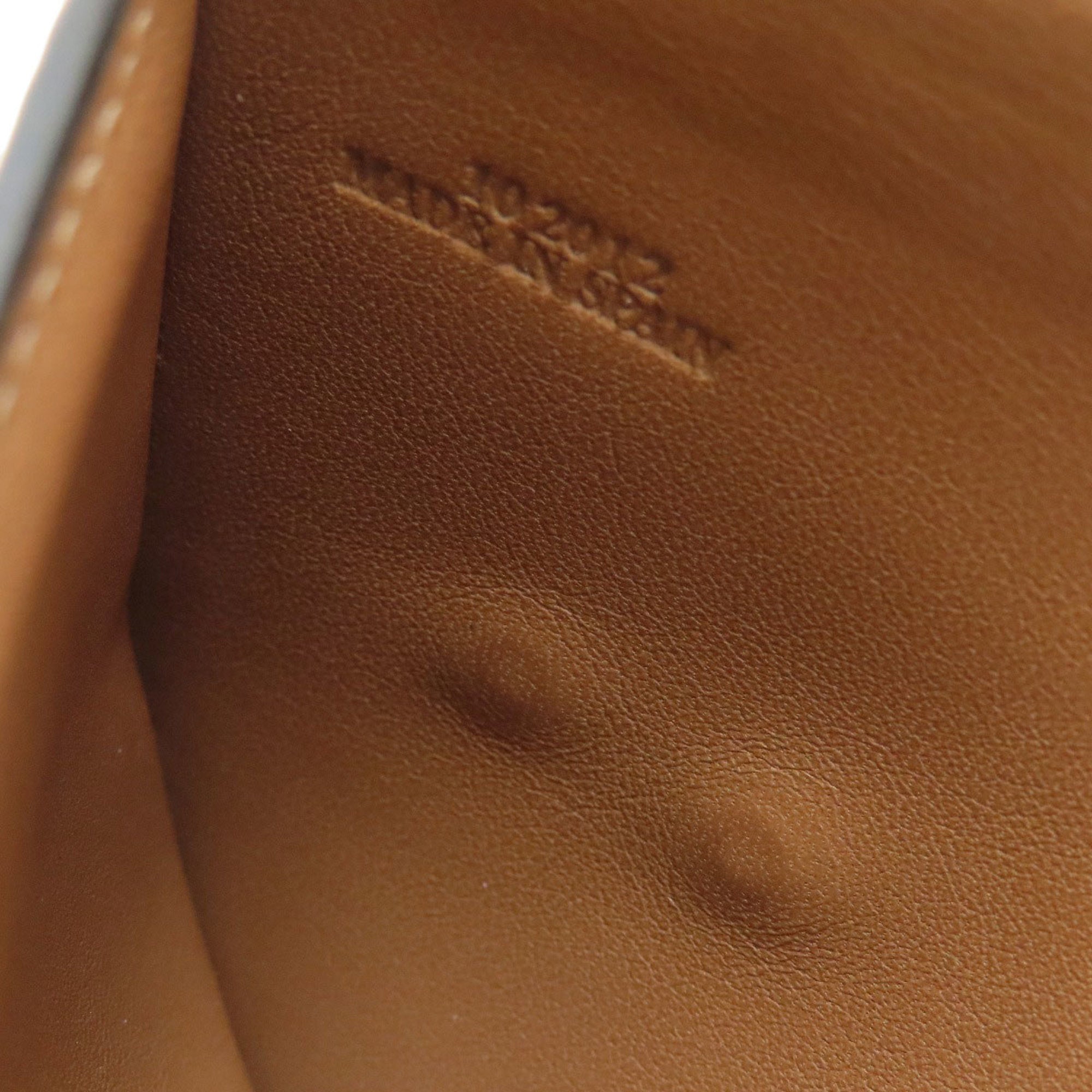Loewe Brown Green Leather Wallet (Bi-Fold) (Pre-Owned)