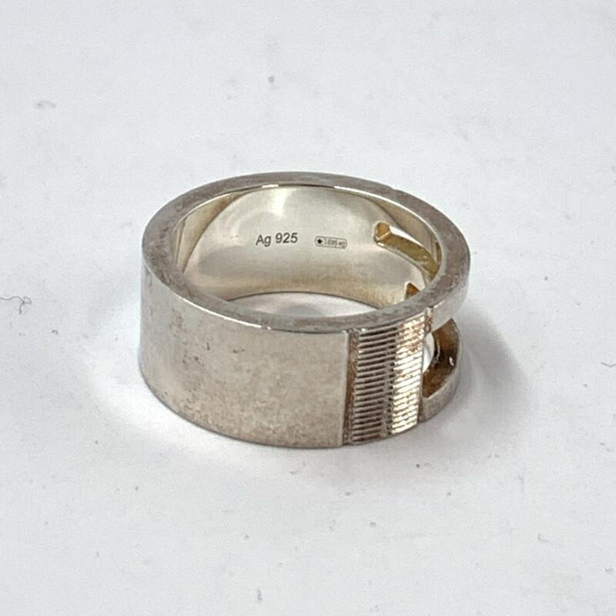 Gucci Silver Silver 925 Band Ring (Pre-Owned)