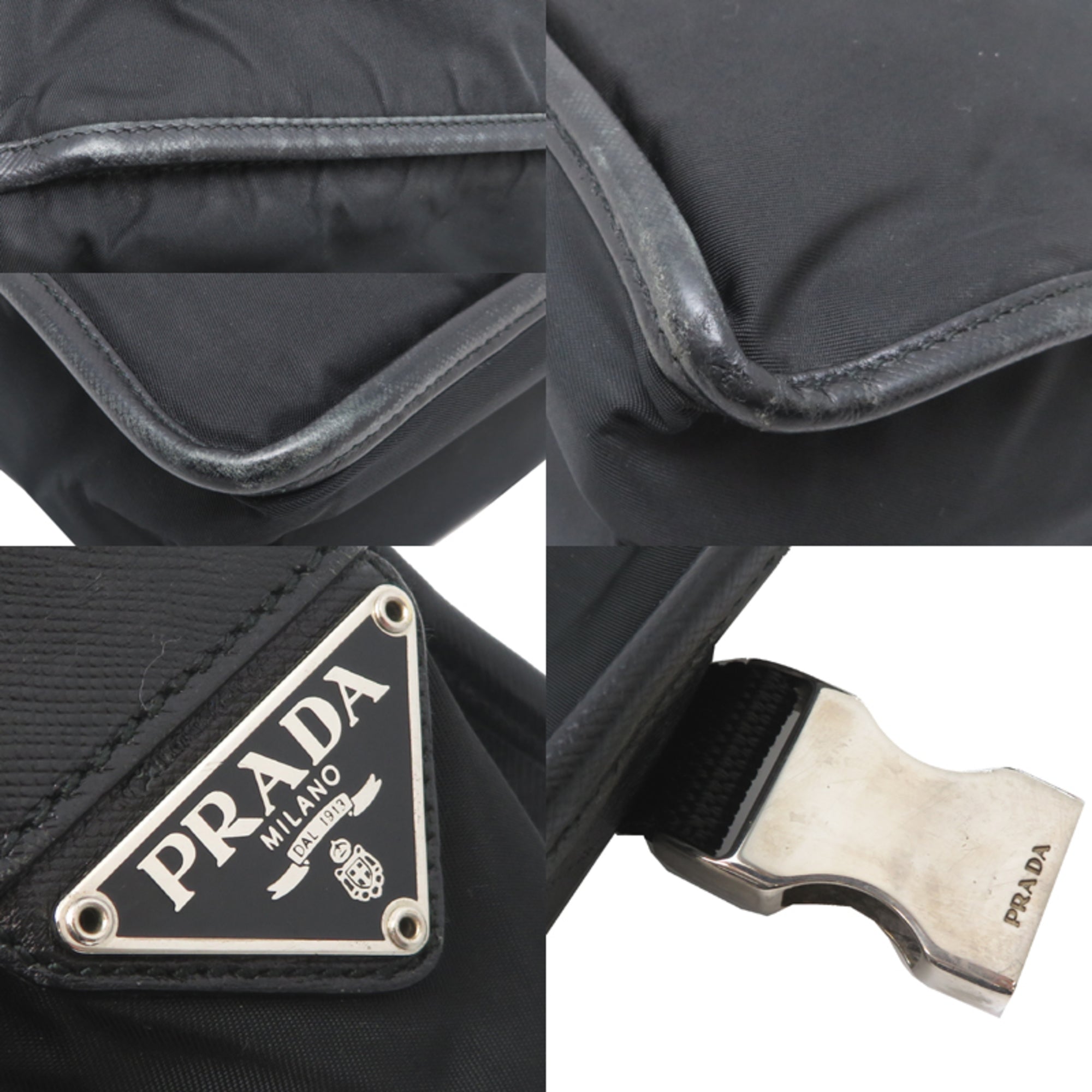 Prada Black Nylon Shoulder Bag (Pre-Owned)