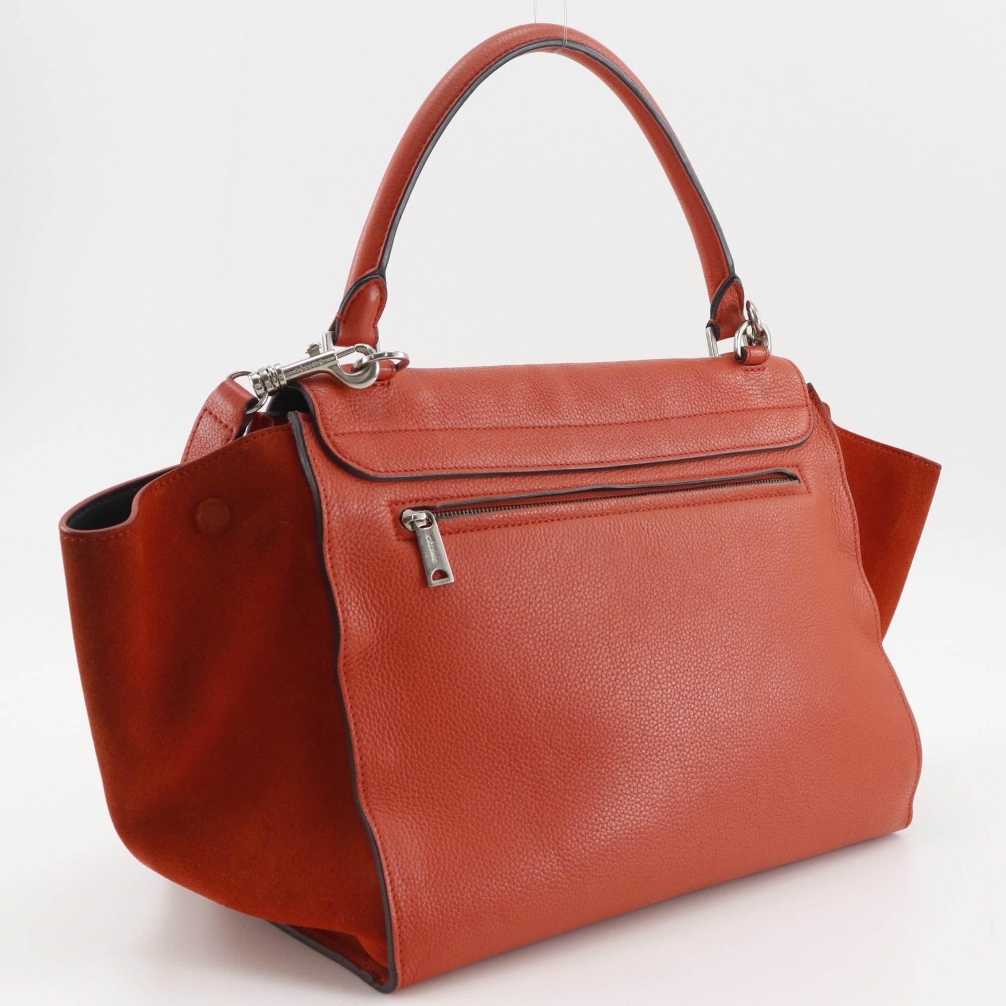Celine Orange Leather Handbag (Pre-Owned)