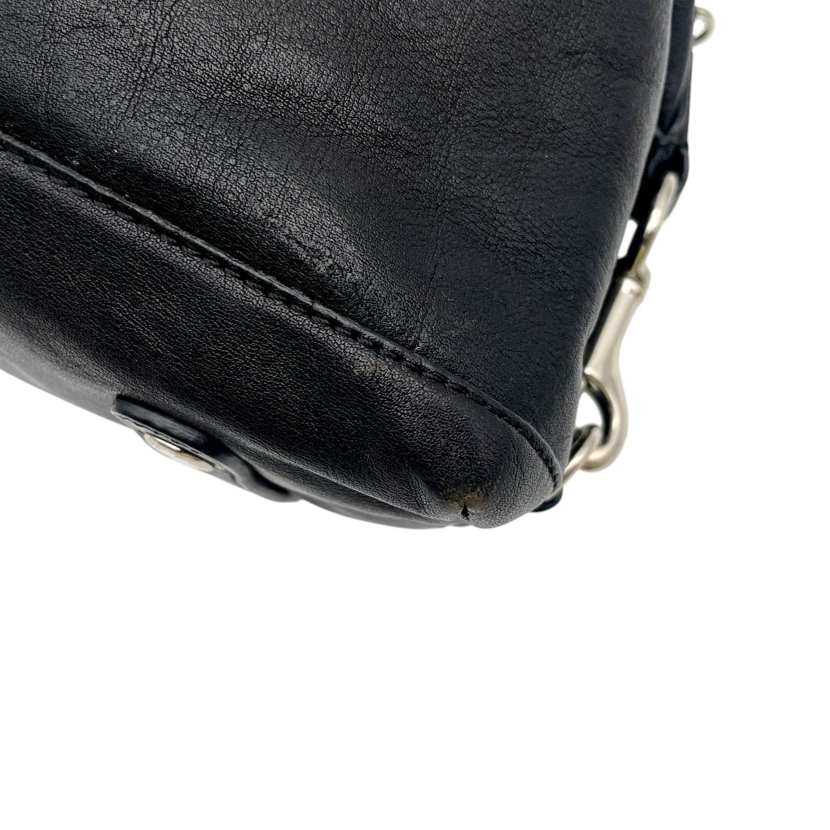 Coach Black Leather Handbag Shoulder Bag (Pre-Owned)