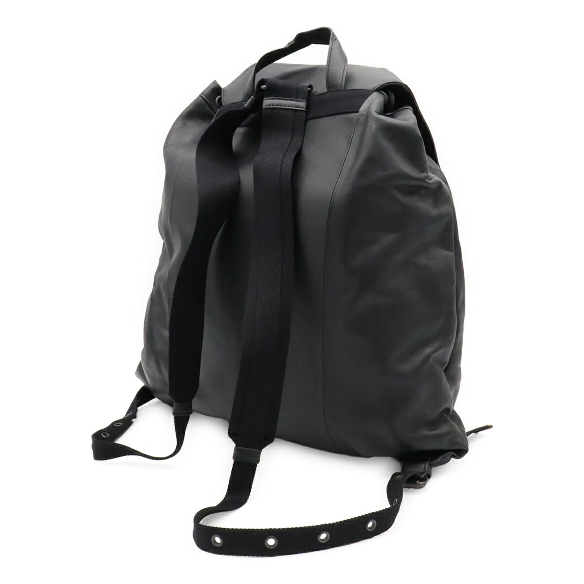 Bottega Veneta Black Intrecciato Backpack (Pre-Owned)