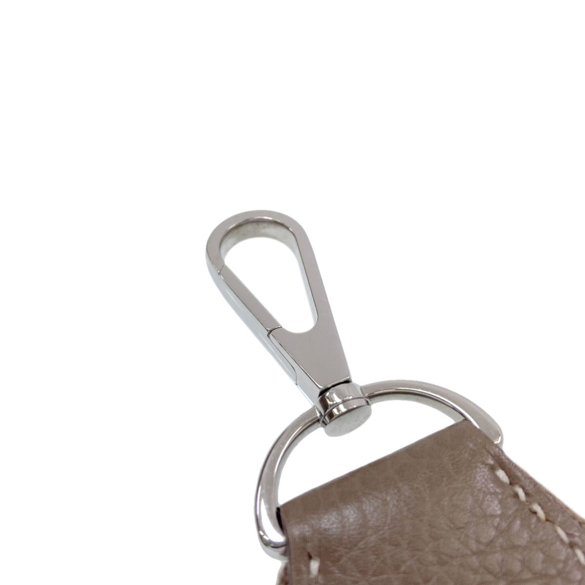 Hermes Etoupe Gray Taurillon Clemence Leather Shoulder Bag (Pre-Owned)