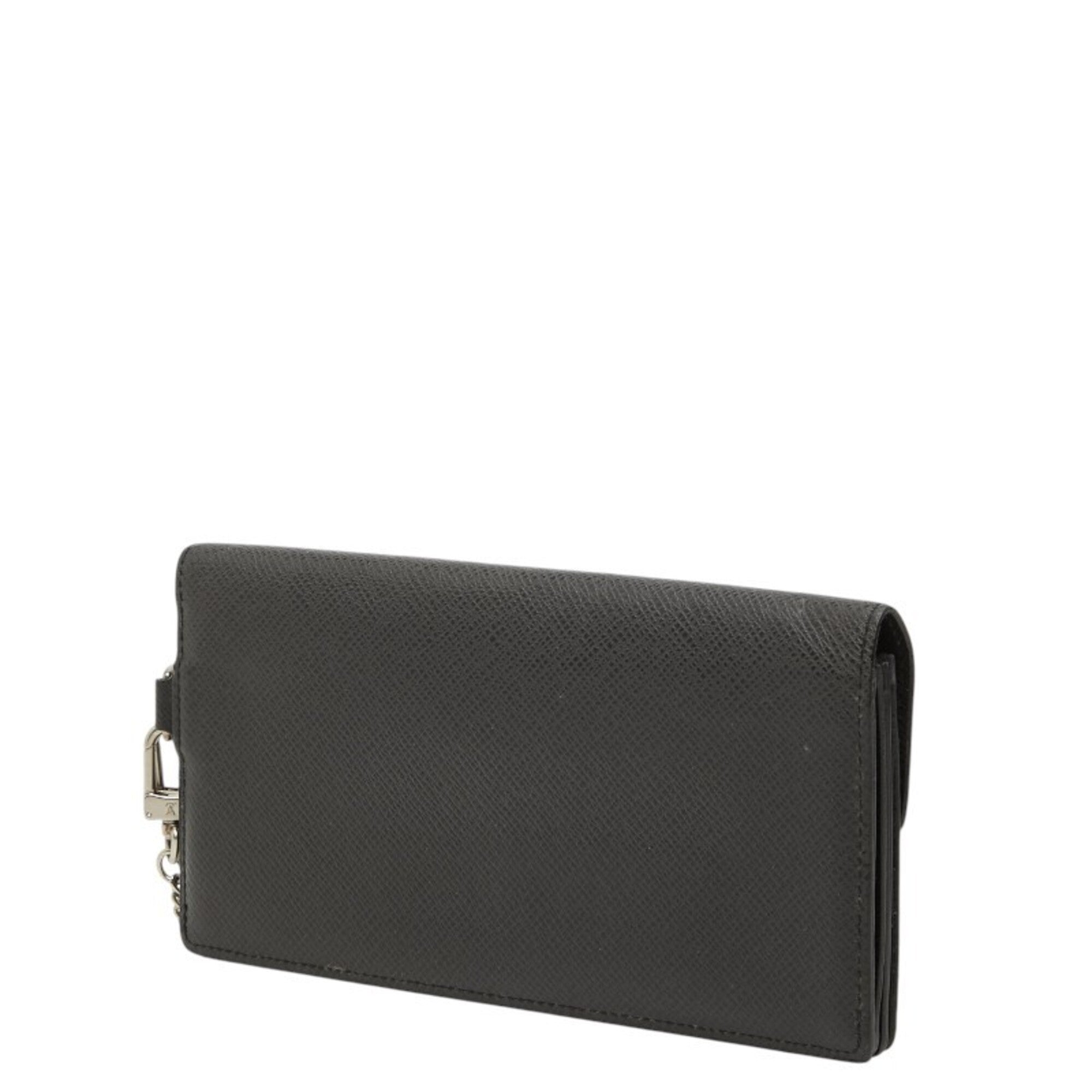 Louis Vuitton Ardoise Black Pvc Leather Long Wallet (Bi-Fold) (Pre-Owned)