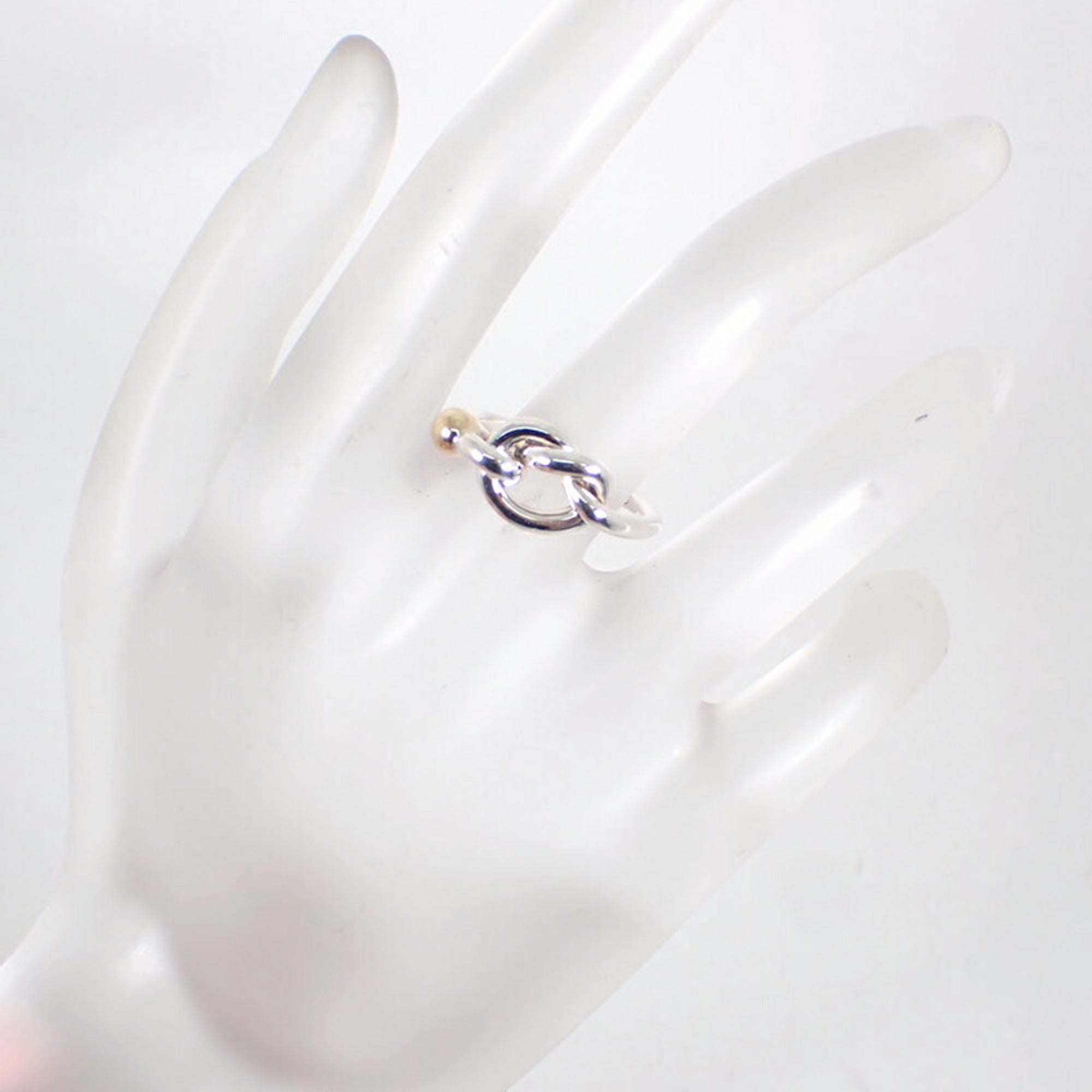 Tiffany Yellow Gold (18K) Sterling Silver 925 Band Ring (Pre-Owned)