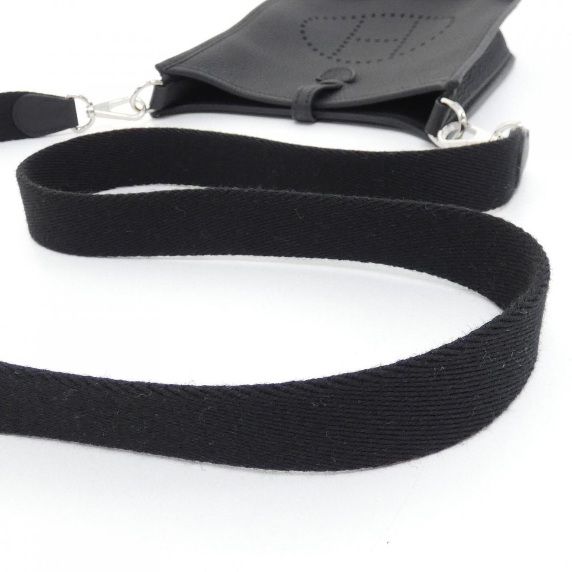 Hermes Black Taurillon Clemence Leather Shoulder Bag (Pre-Owned)
