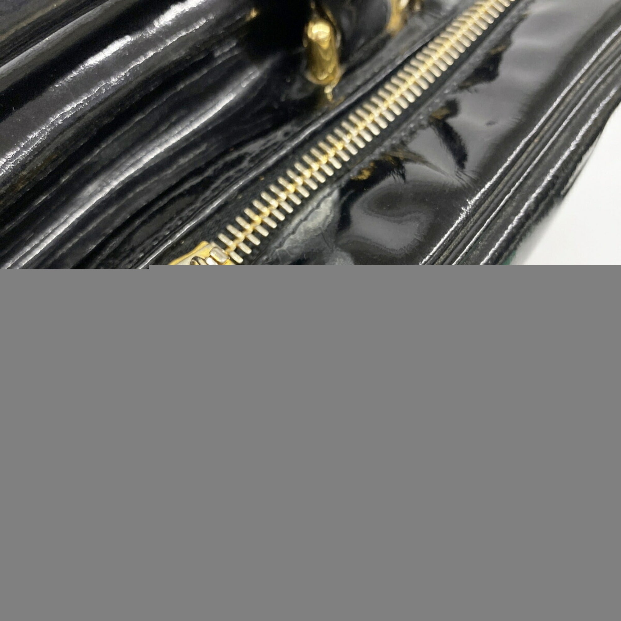 Chanel Black Patent Leather Vanity Bag (Pre-Owned)
