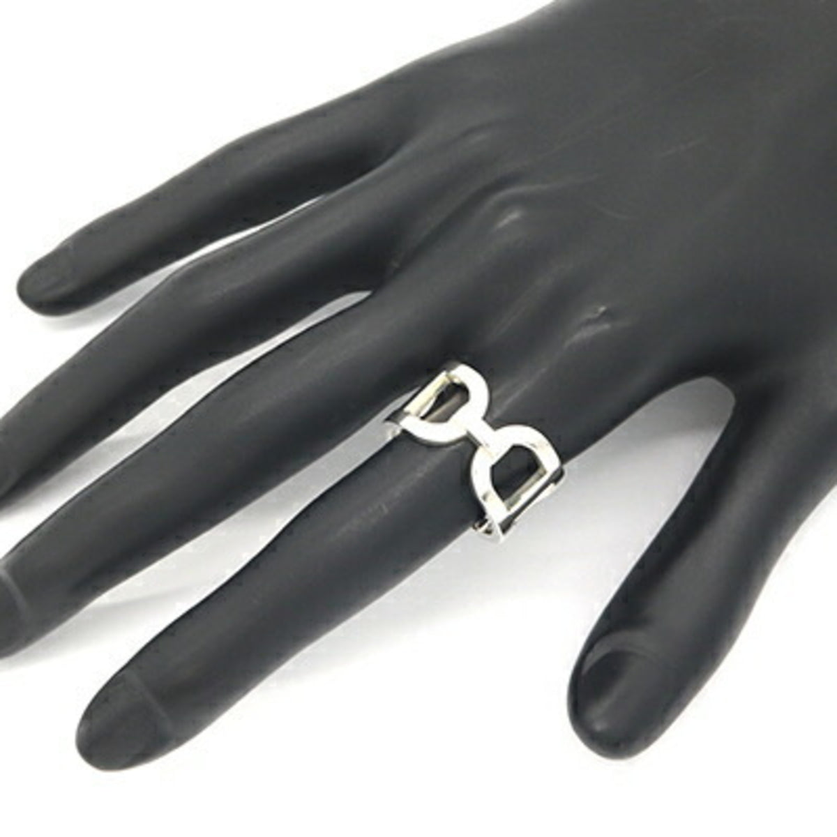 Hermes Chaine D'ancre Sterling Silver 925 Band Ring (Pre-Owned)