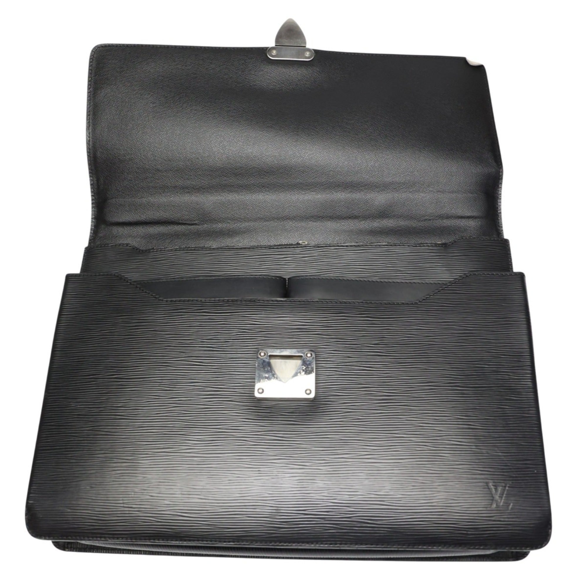 Louis Vuitton Black Epi Leather Document Case Handbag (Pre-Owned)