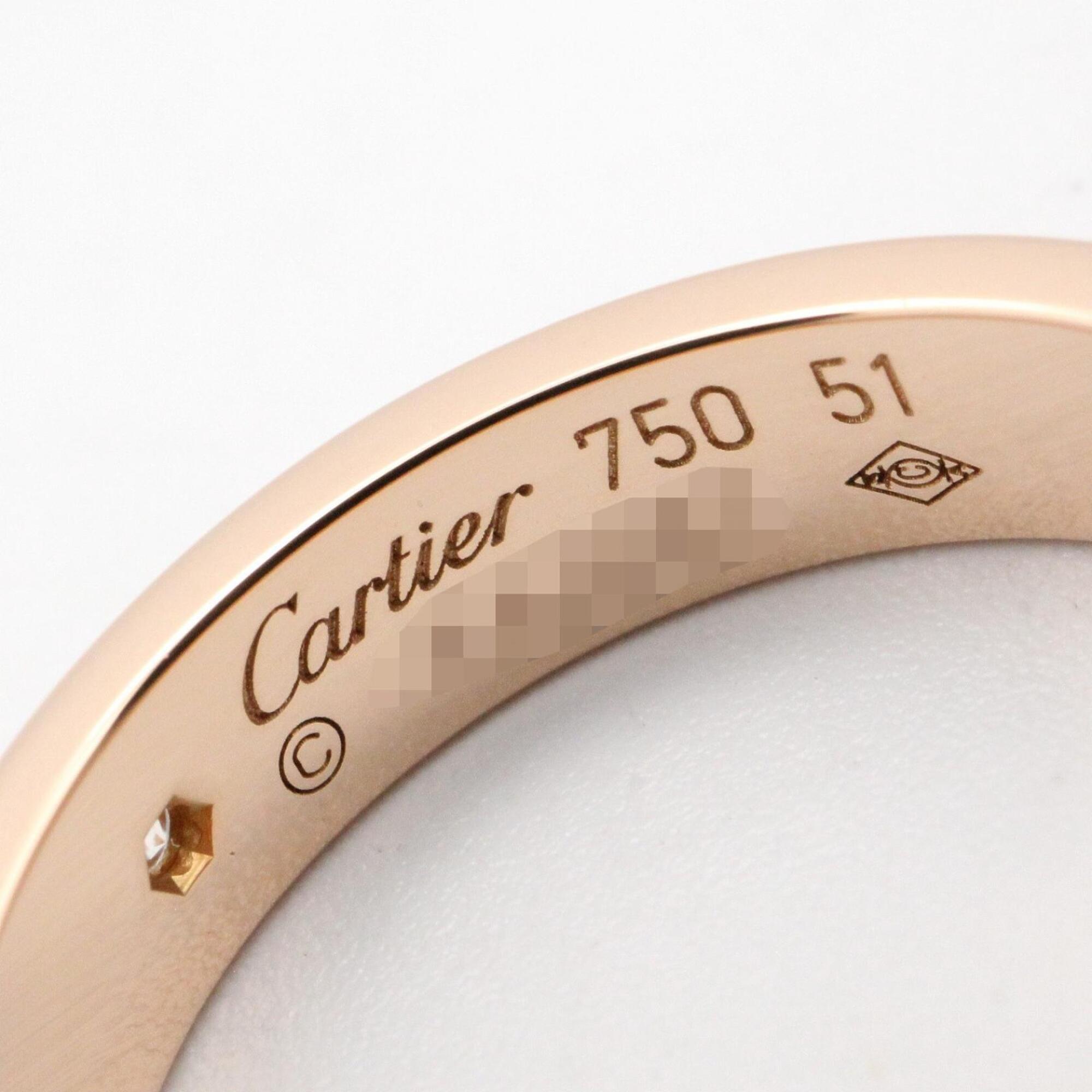 Cartier Gold Clear Pink Gold (18K) Band Ring (Pre-Owned)
