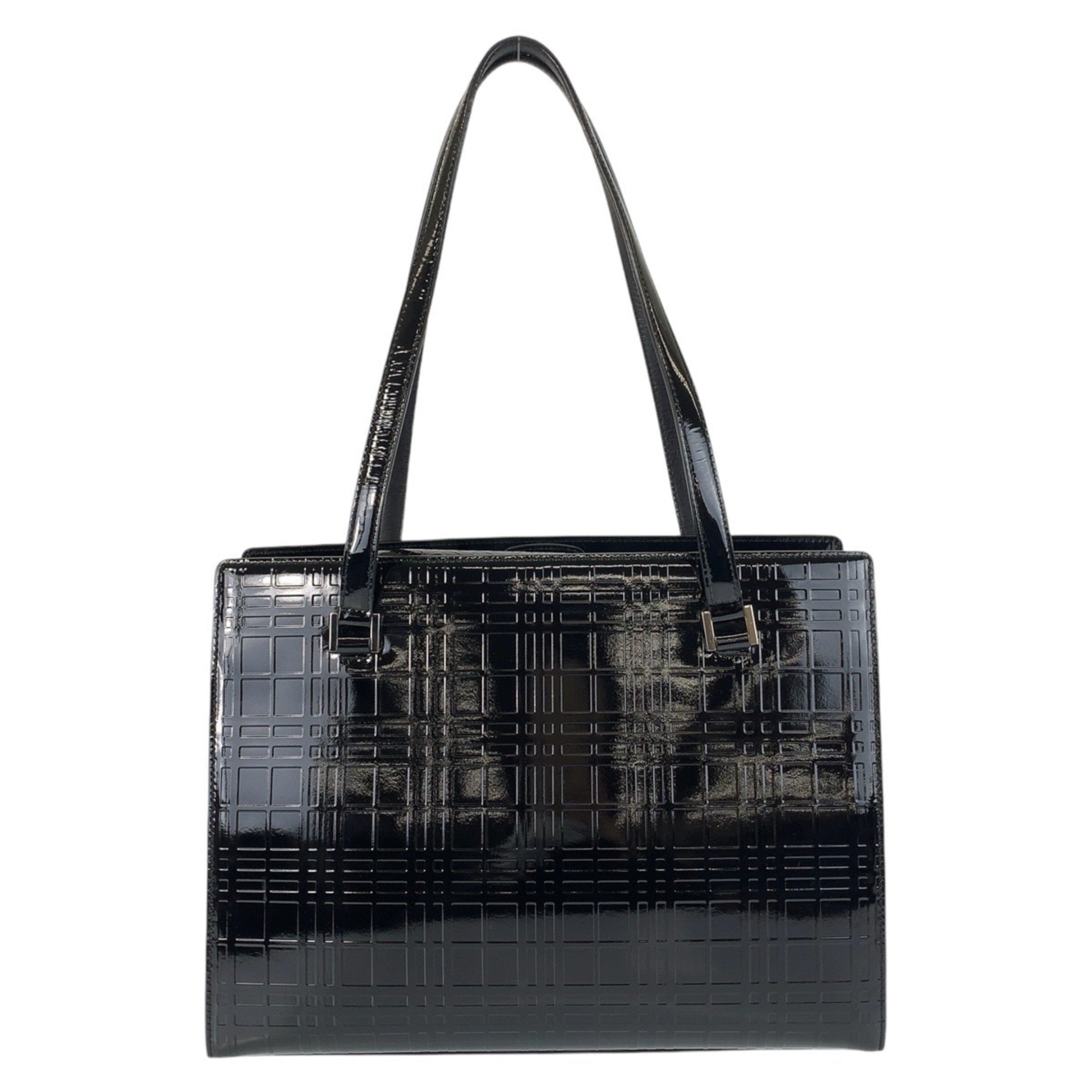 Burberry Black Patent Leather Shoulder Bag (Pre-Owned)