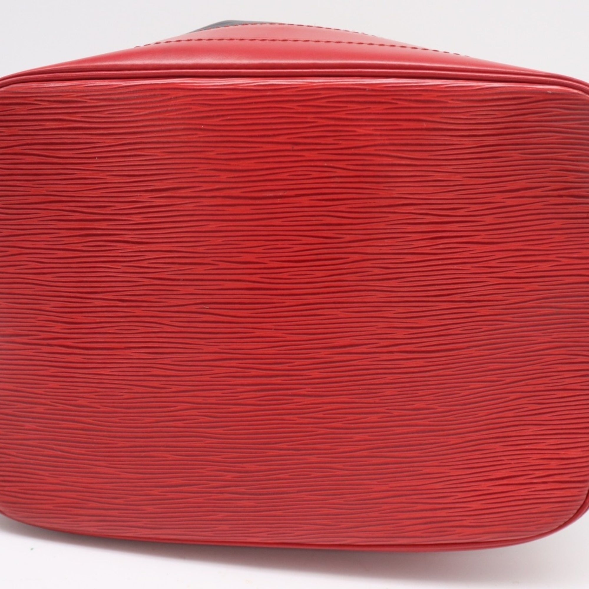 Louis Vuitton Black Castilian Red Noir Leather Shoulder Bag (Pre-Owned)