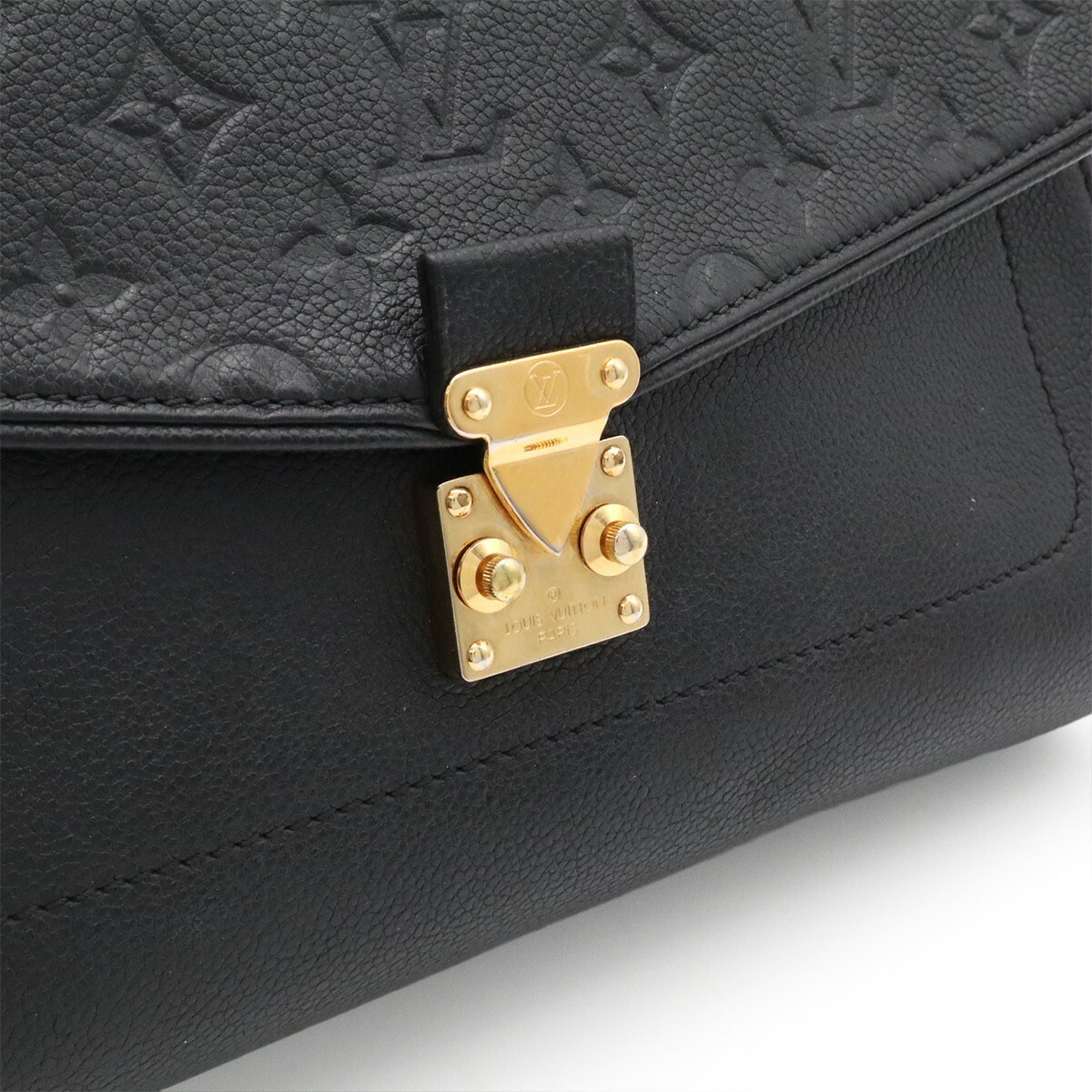 Louis Vuitton Black Noir Monogram Empreinte Shoulder Bag (Pre-Owned)
