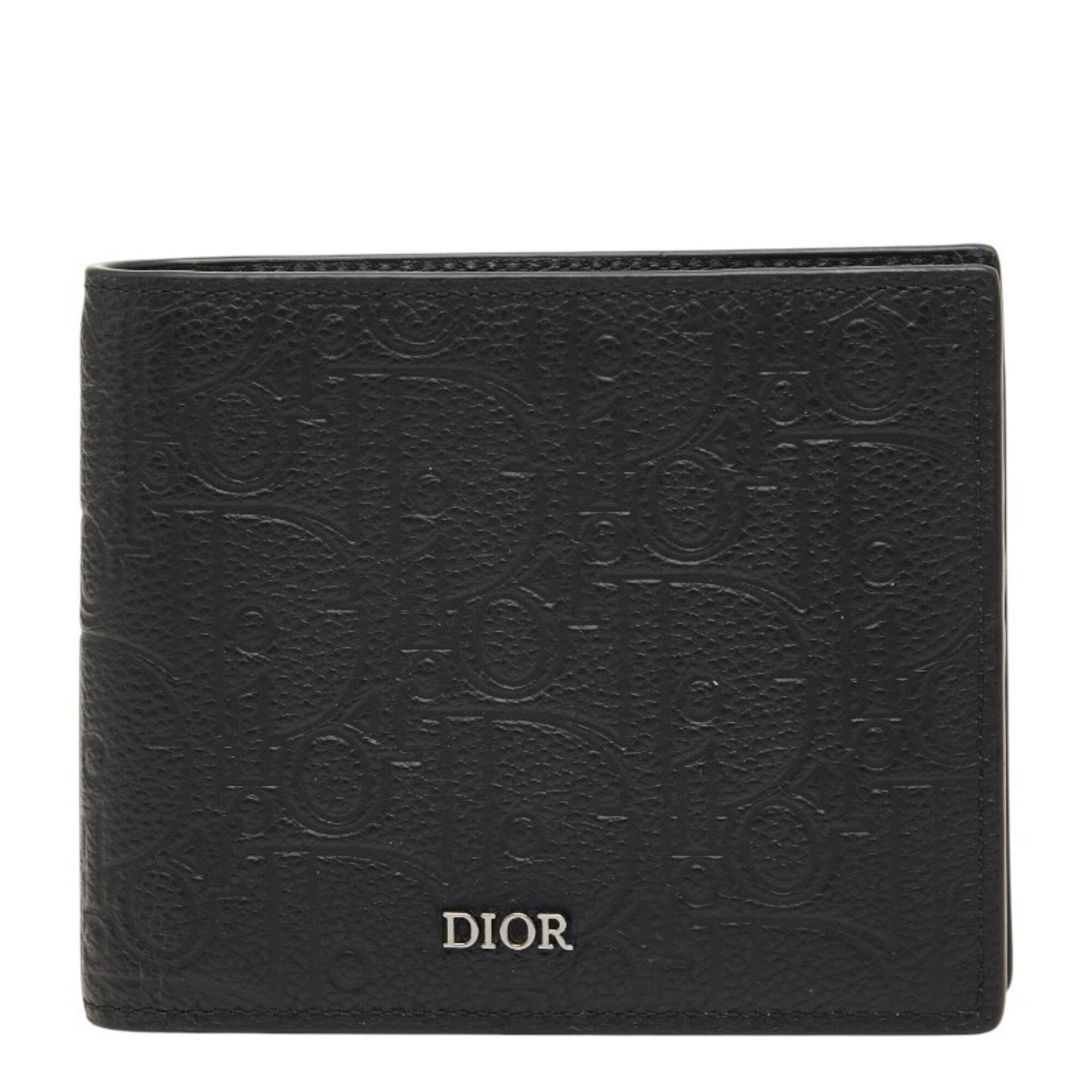 Christian Dior Black Leather Wallet (Bi-Fold) (Pre-Owned)