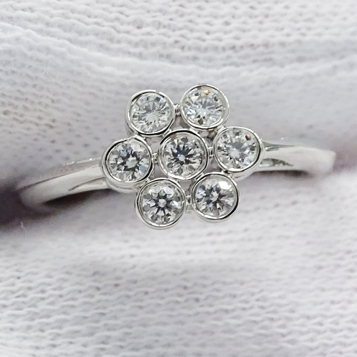 Tiffany Silver Platinum 950 Band Ring (Pre-Owned)