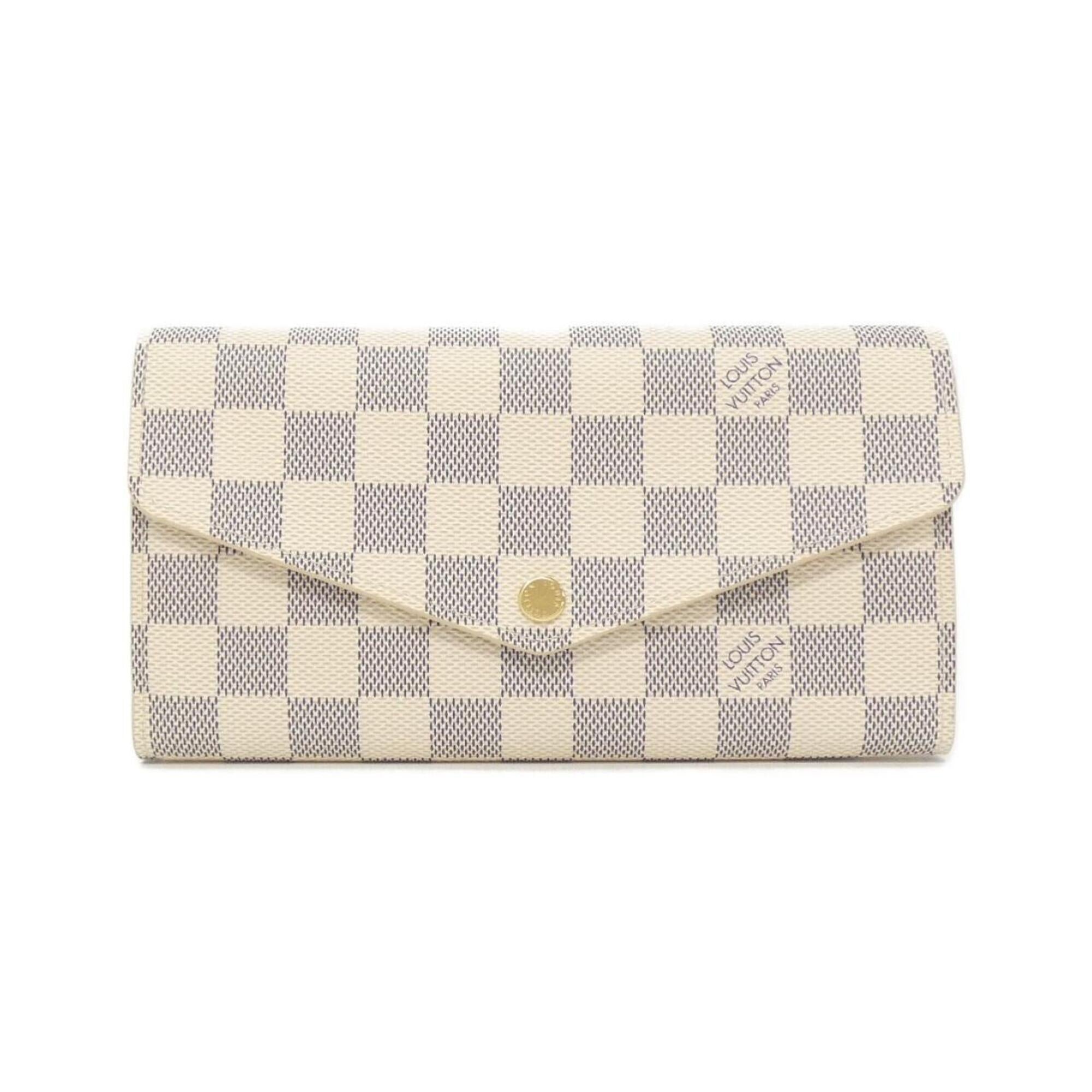 Louis Vuitton Azur Damier Azur Damier Azur Coated Canvas Long Wallet (Bi-Fold) (Pre-Owned)