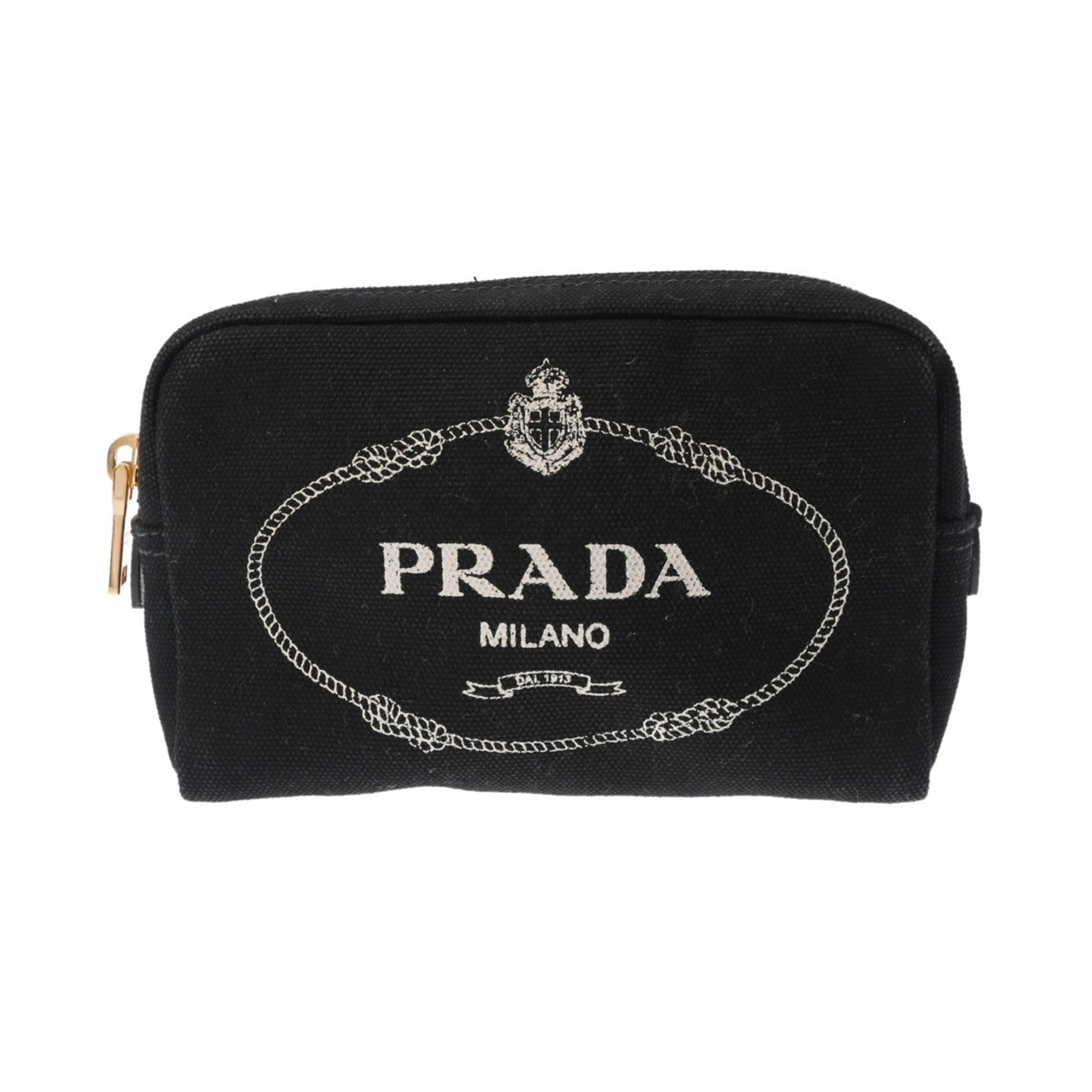 Prada Black Canvas Pouch (Pre-Owned)