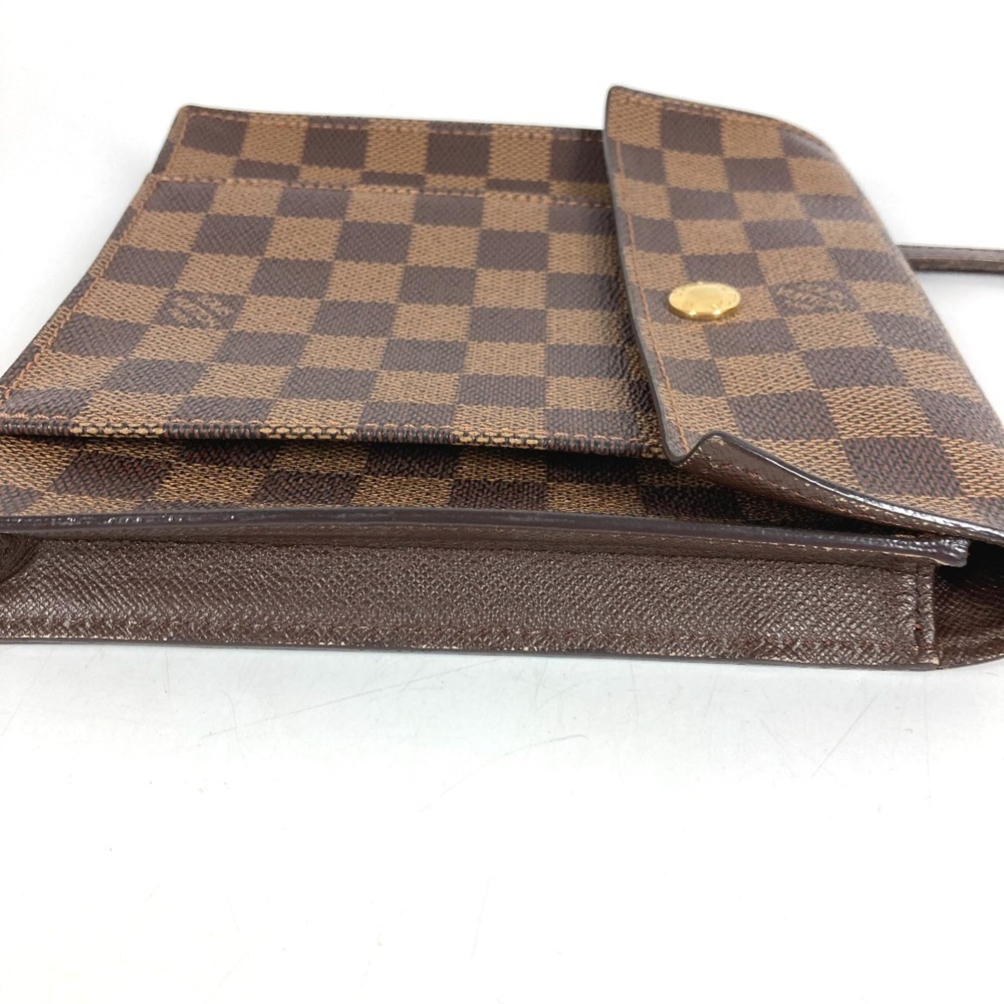 Louis Vuitton Brown Damier Canvas Pochette Shoulder Bag (Pre-Owned)