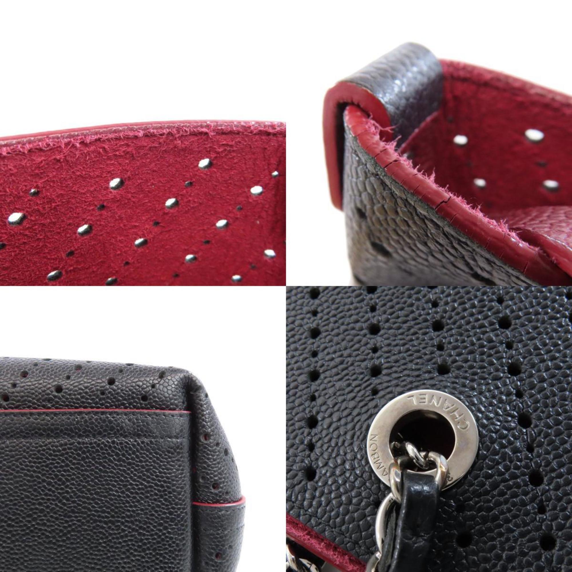 Chanel Black Leather Tote Bag (Pre-Owned)