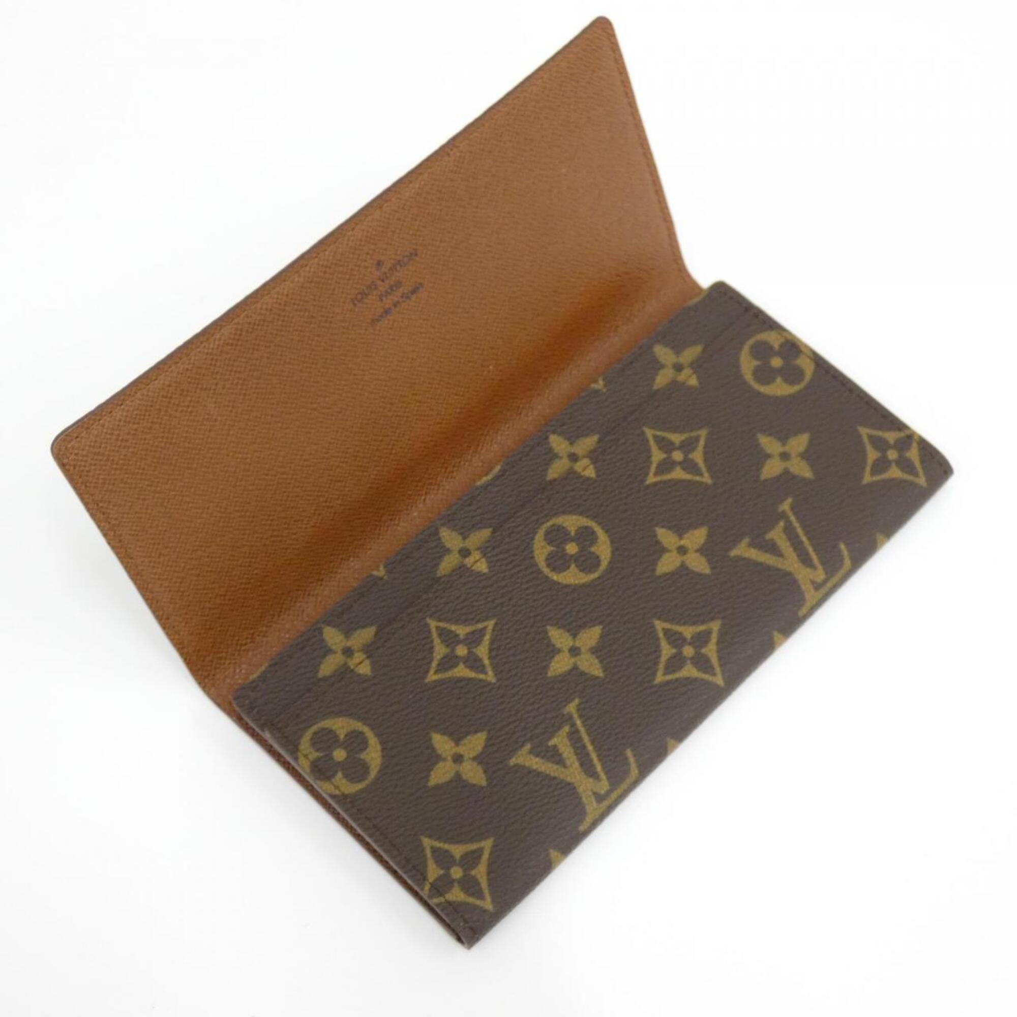Louis Vuitton Brown Coated Canvas Long Bill Wallet (Bi-Fold) (Pre-Owned)