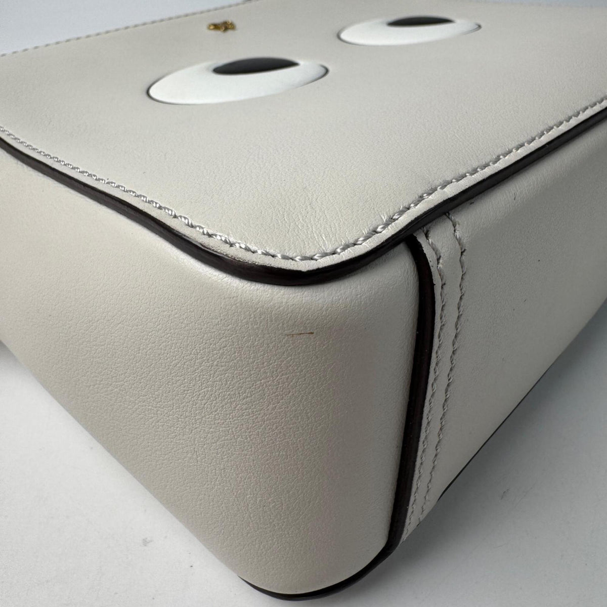 Anya Hindmarch Ivory Leather Shoulder Bag (Pre-Owned)