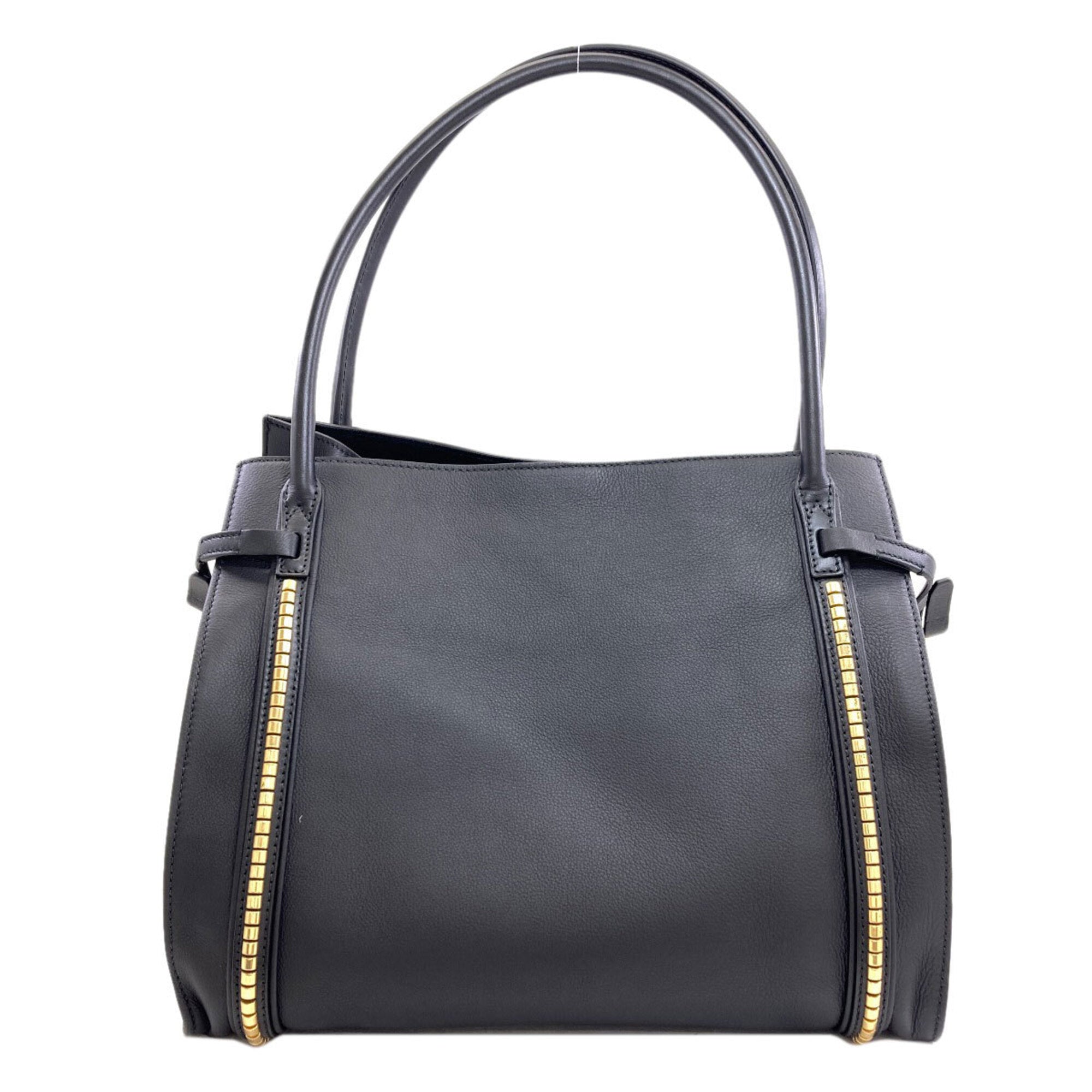 Bally Black Leather Tote Bag (Pre-Owned)
