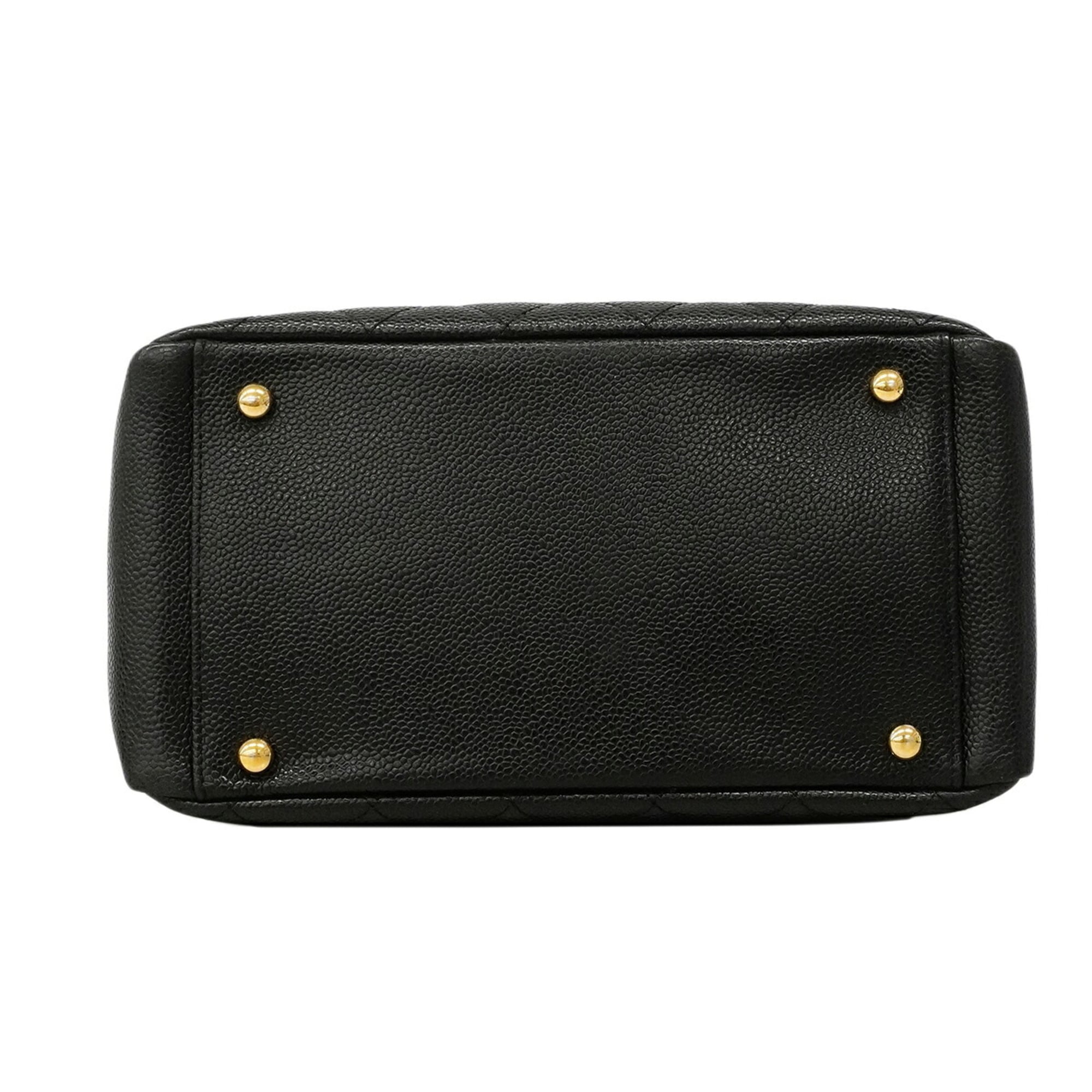 Chanel Black Grained Calfskin Shoulder Bag (Pre-Owned)