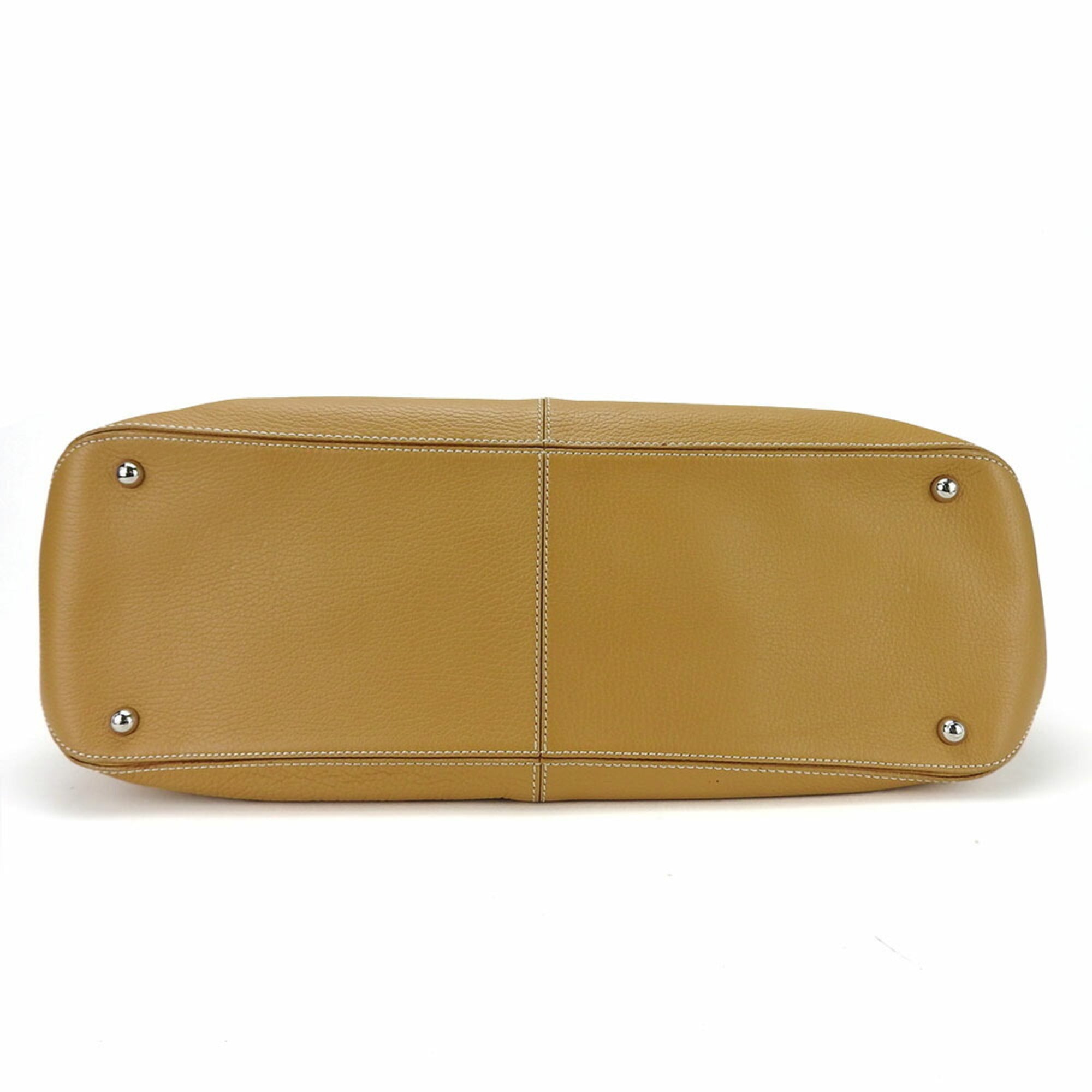 Tod's Beige Leather Tote Bag (Pre-Owned)