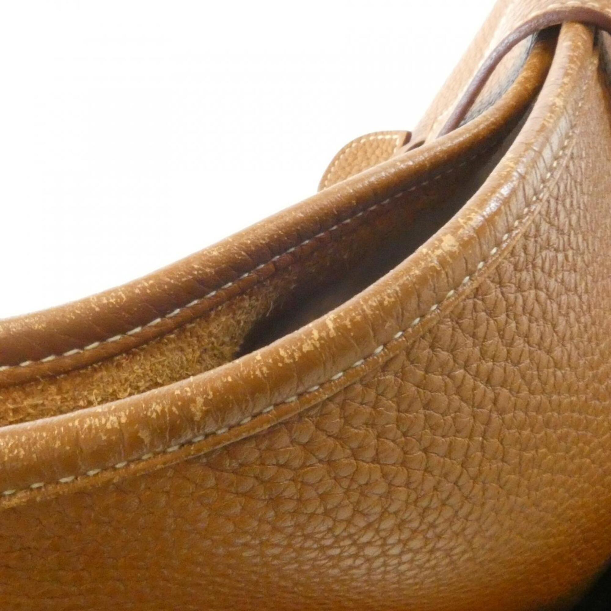 Hermes Brown Taurillon Clemence Leather Shoulder Bag (Pre-Owned)