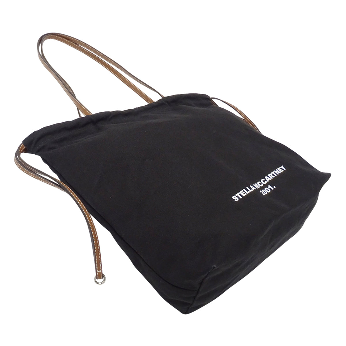 Stella Mccartney Black Canvas Handbag Tote Bag (Pre-Owned)