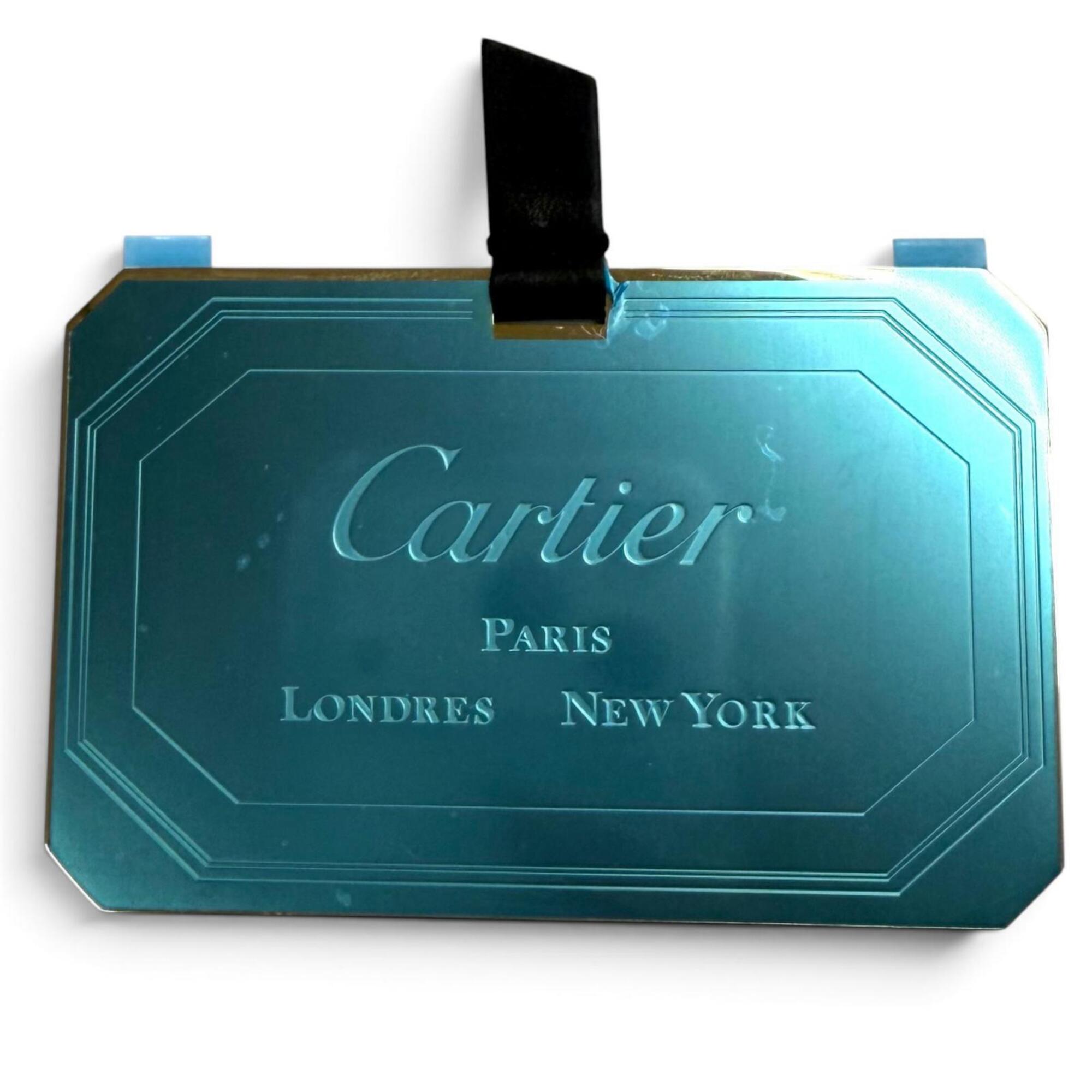 Cartier Red Color Leather Shoulder Bag (Pre-Owned)