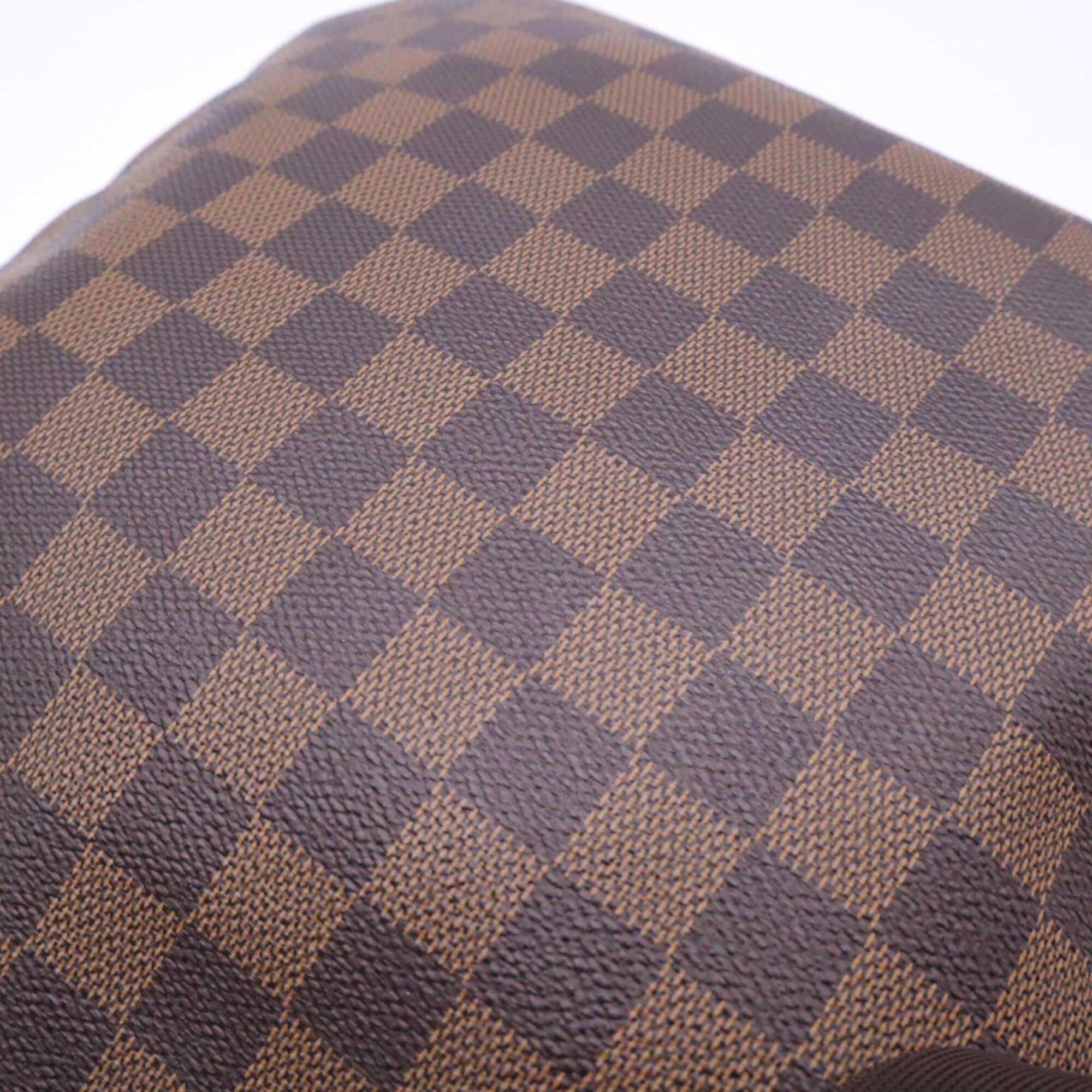 Louis Vuitton Beige Brown Coated Canvas Leather Pochette Shoulder Bag (Pre-Owned)