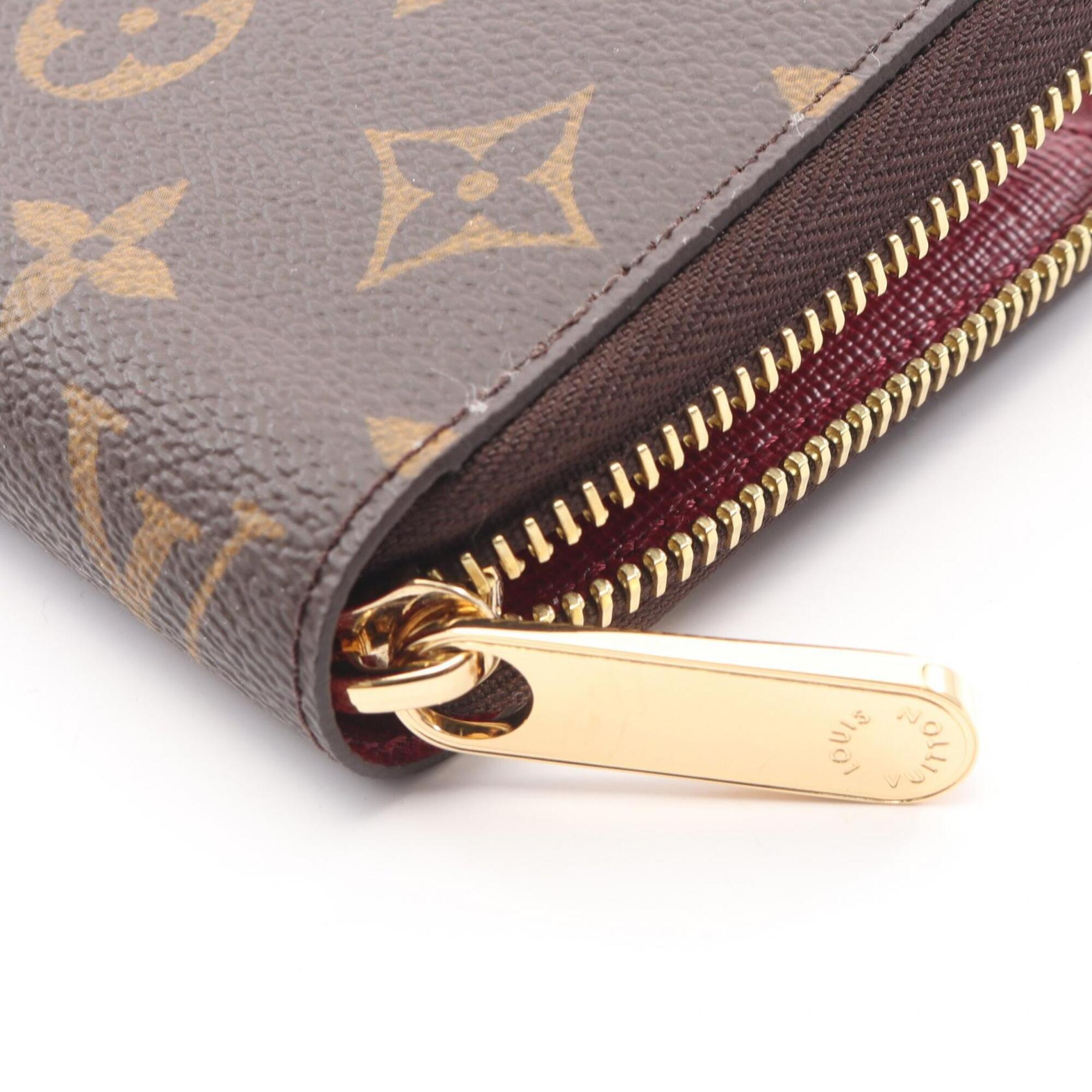 Louis Vuitton Brown Fuchsia Pink Coated Canvas Pvc Long Wallet (Bi-Fold) (Pre-Owned)