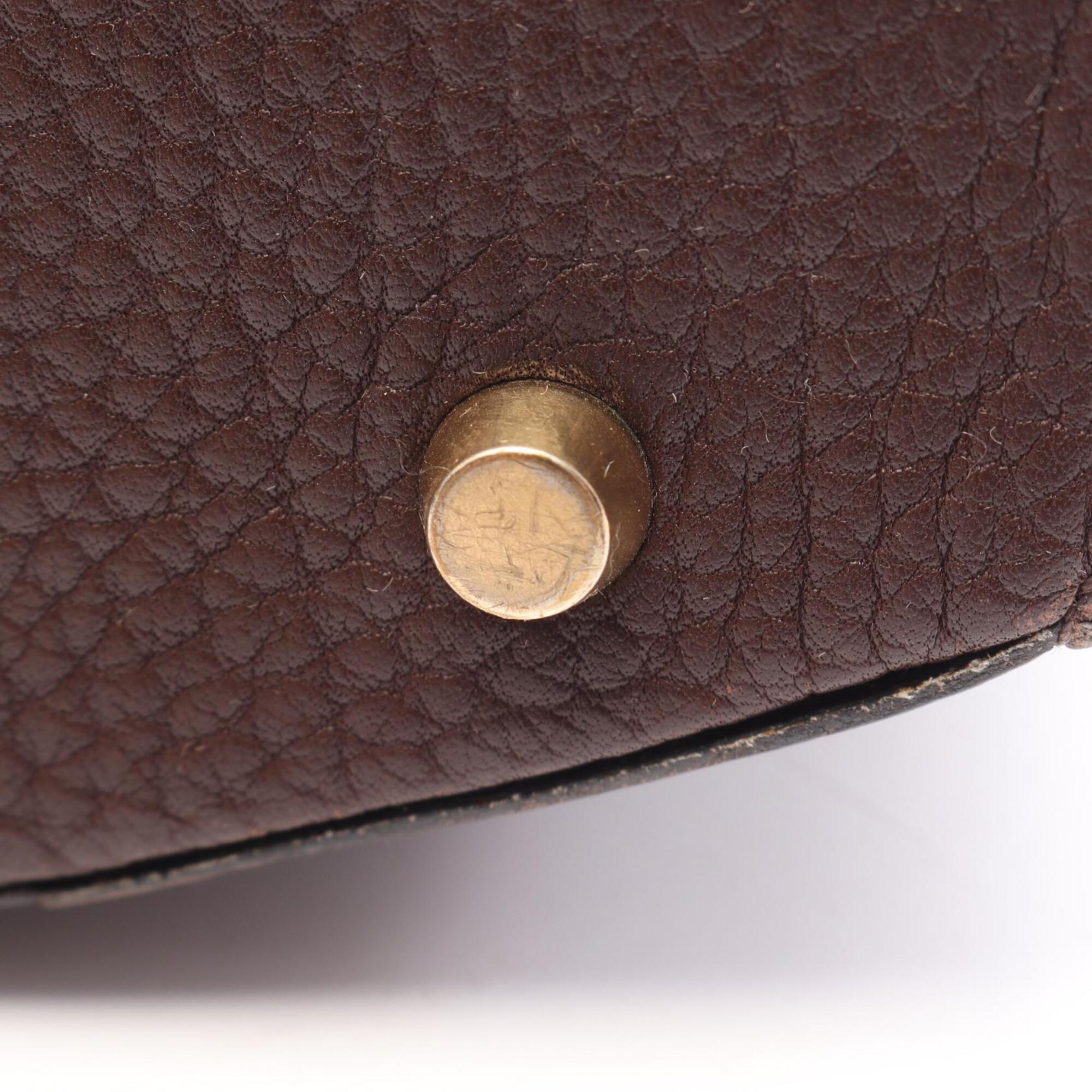 Hermes Brown Ardennes Leather Handbag Shoulder Bag (Pre-Owned)