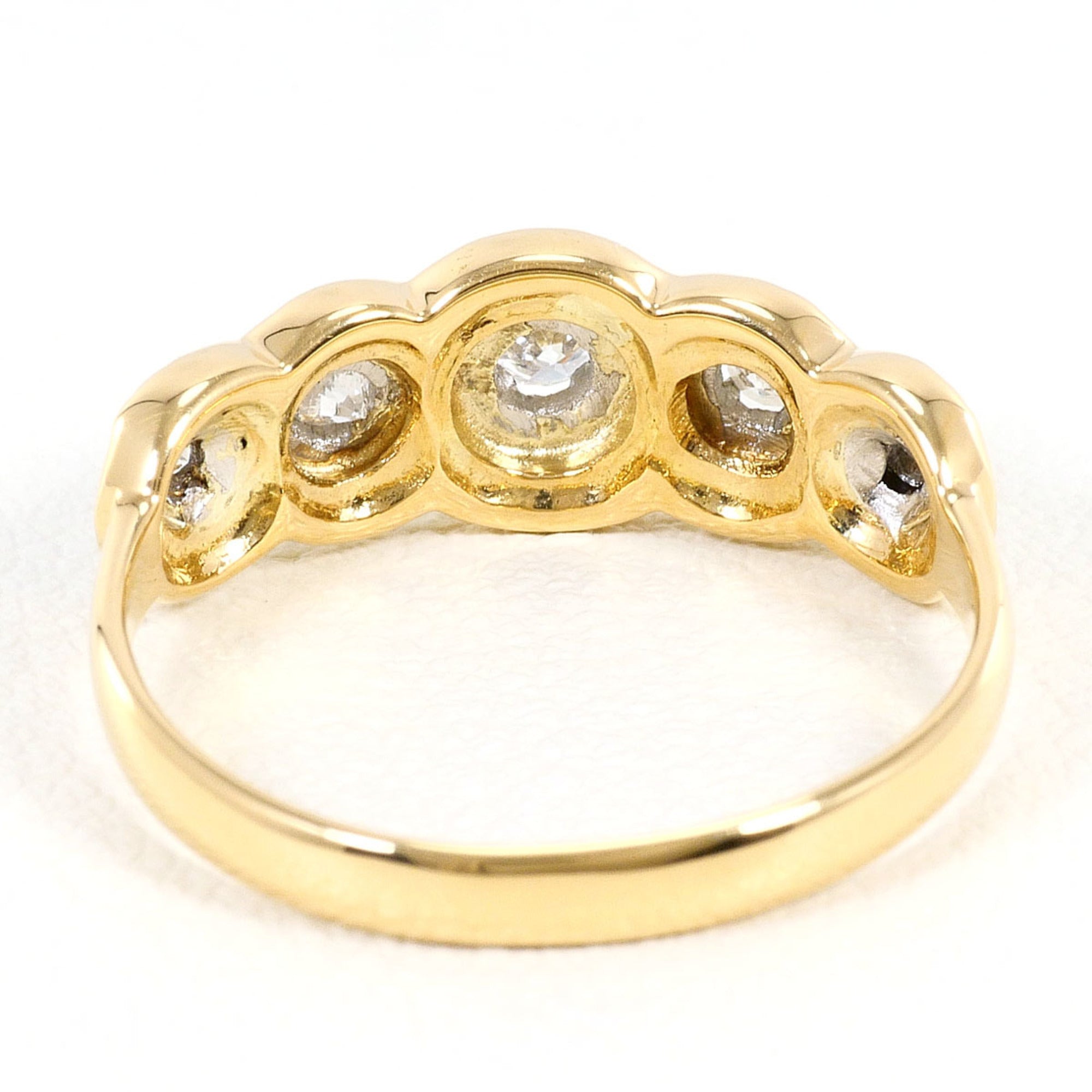 Unbranded White Gold Yellow Gold Yellow Gold (18K) White Gold (18K) Band Ring (Pre-Owned)