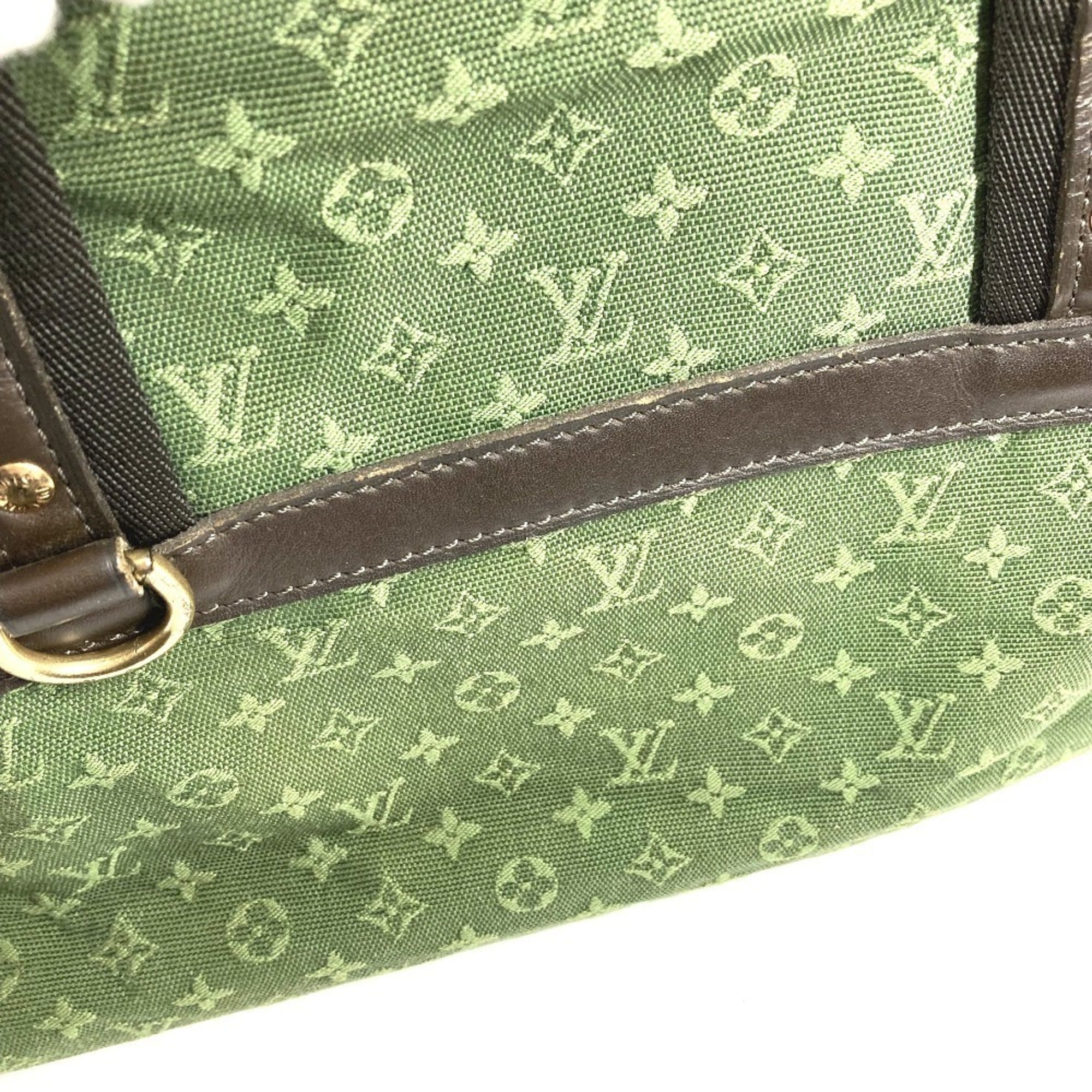 Louis Vuitton Khaki Monogram Mini Canvas Boston Bag Handbag Shoulder Bag (Pre-Owned)