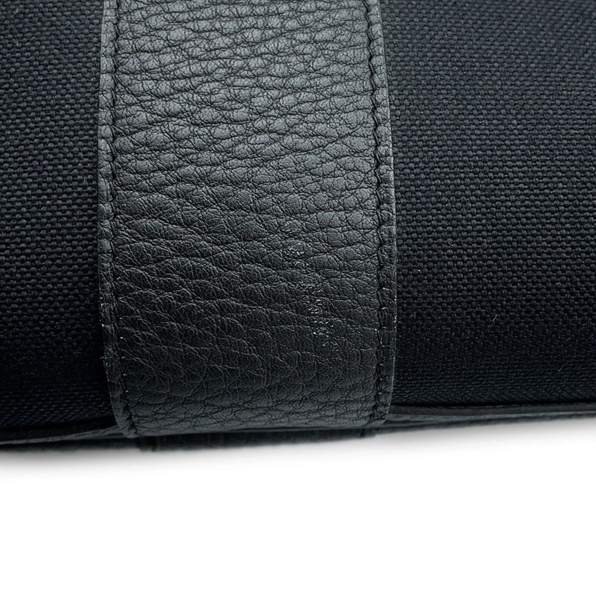 Hermes Garden Black Negonda Leather Handbag Tote Bag (Pre-Owned)