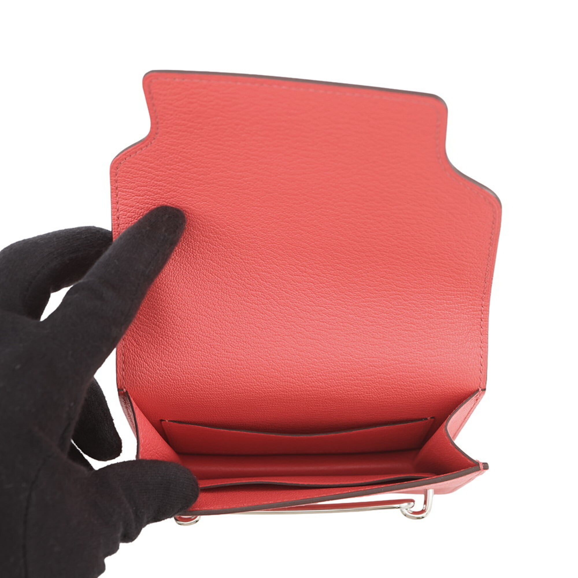 Hermes Kara Chevre Myzore Leather Coin Purse/Coin Case (Pre-Owned)