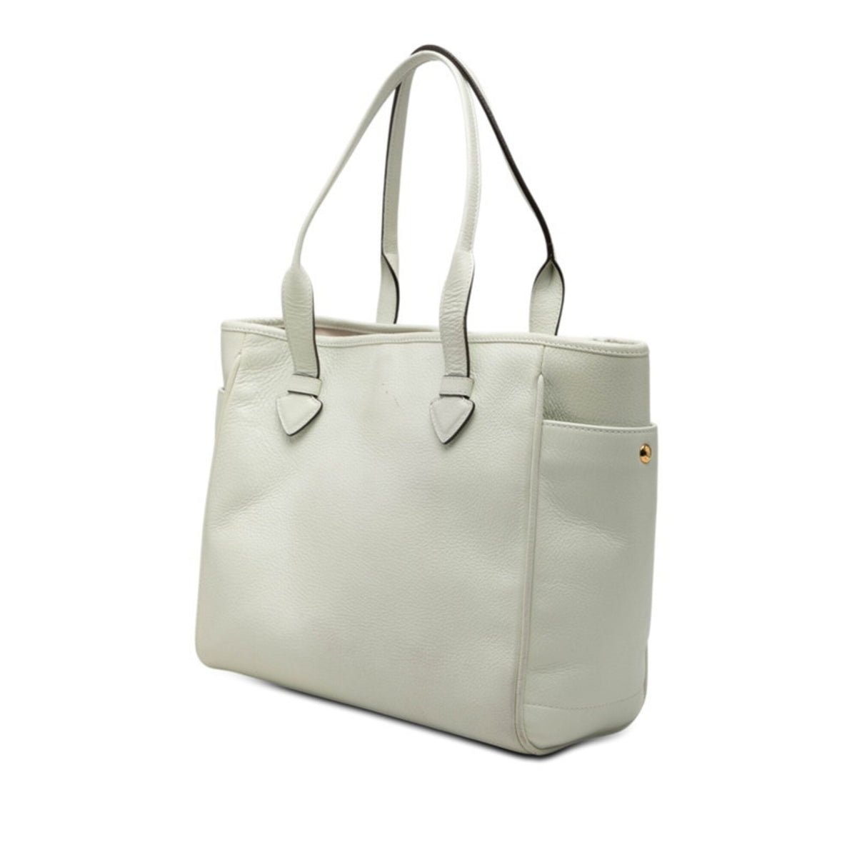 Loewe White Leather Shoulder Bag Tote Bag (Pre-Owned)