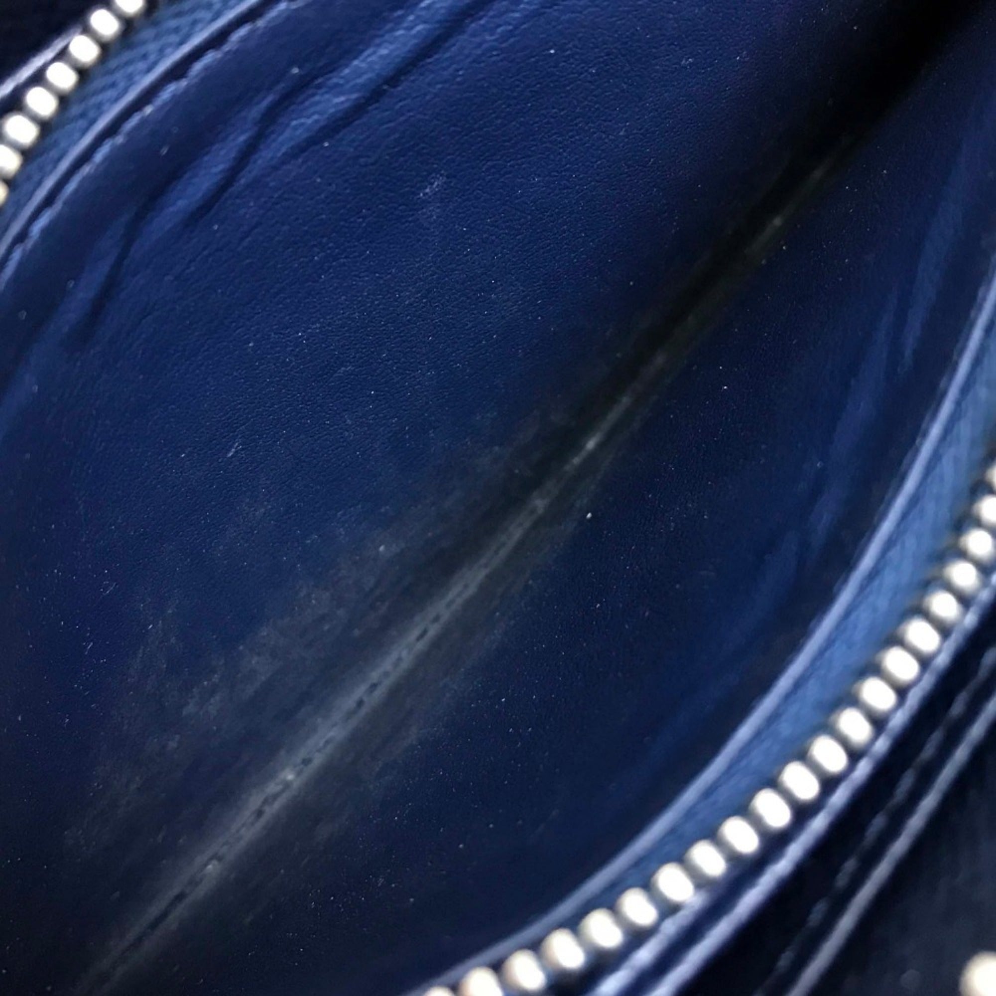 Louis Vuitton Blue Leather Long Wallet (Bi-Fold) (Pre-Owned)