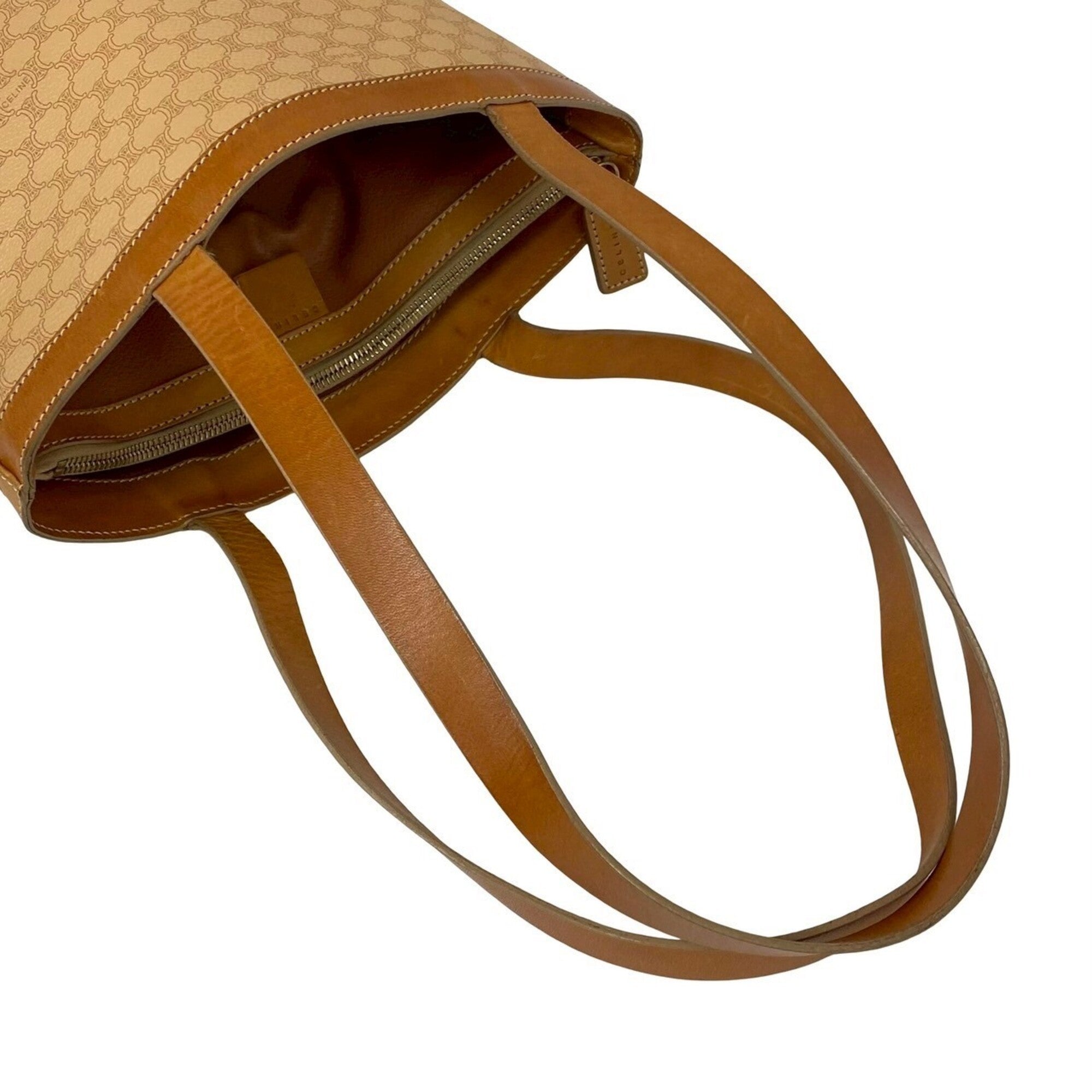 Celine Brown Leather Pvc Shoulder Bag Tote Bag (Pre-Owned)